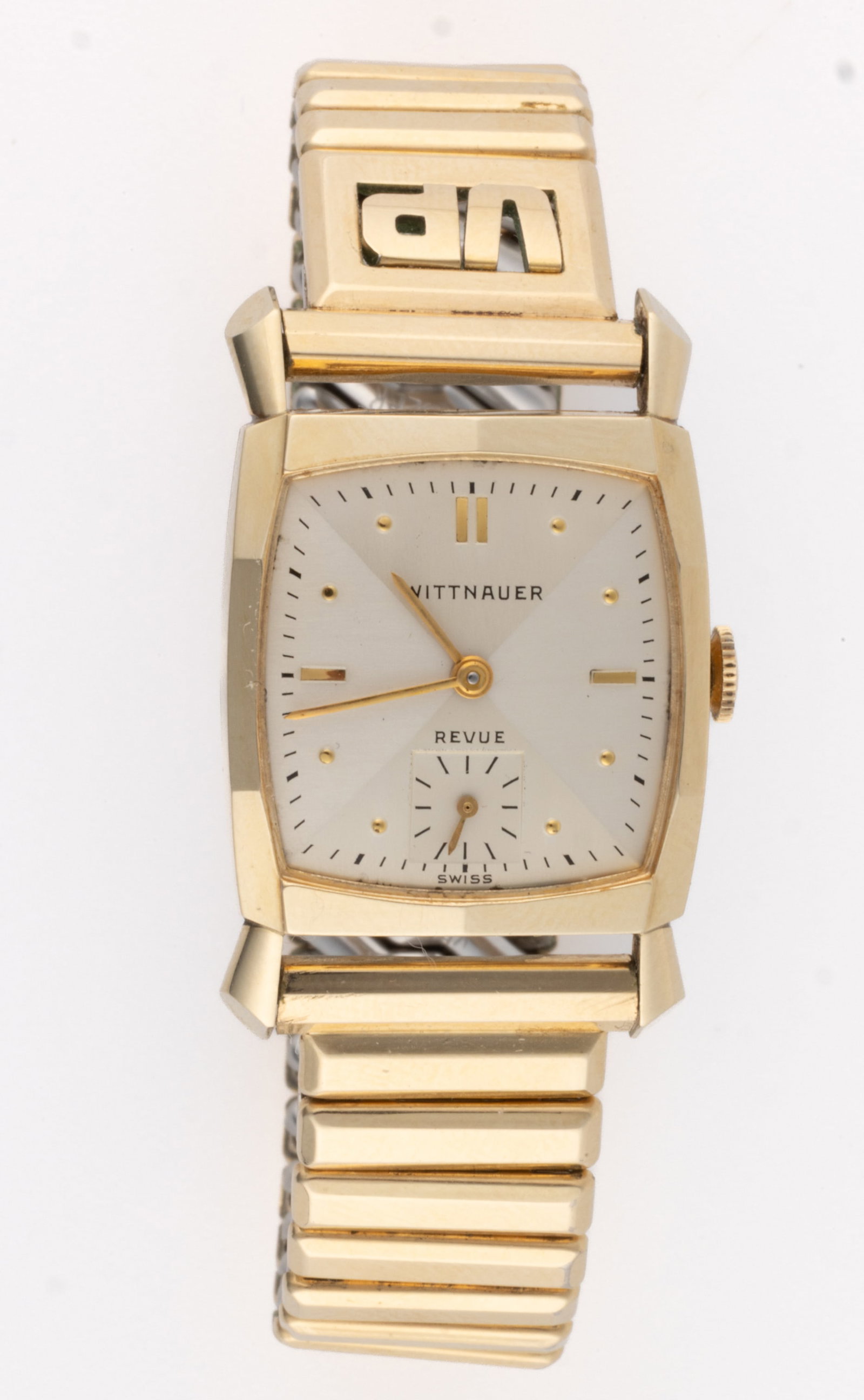 VINTAGE WITTNAUER 14K YELLOW GOLD-CASED MEN'S WRIST WATCH (1 of 2)