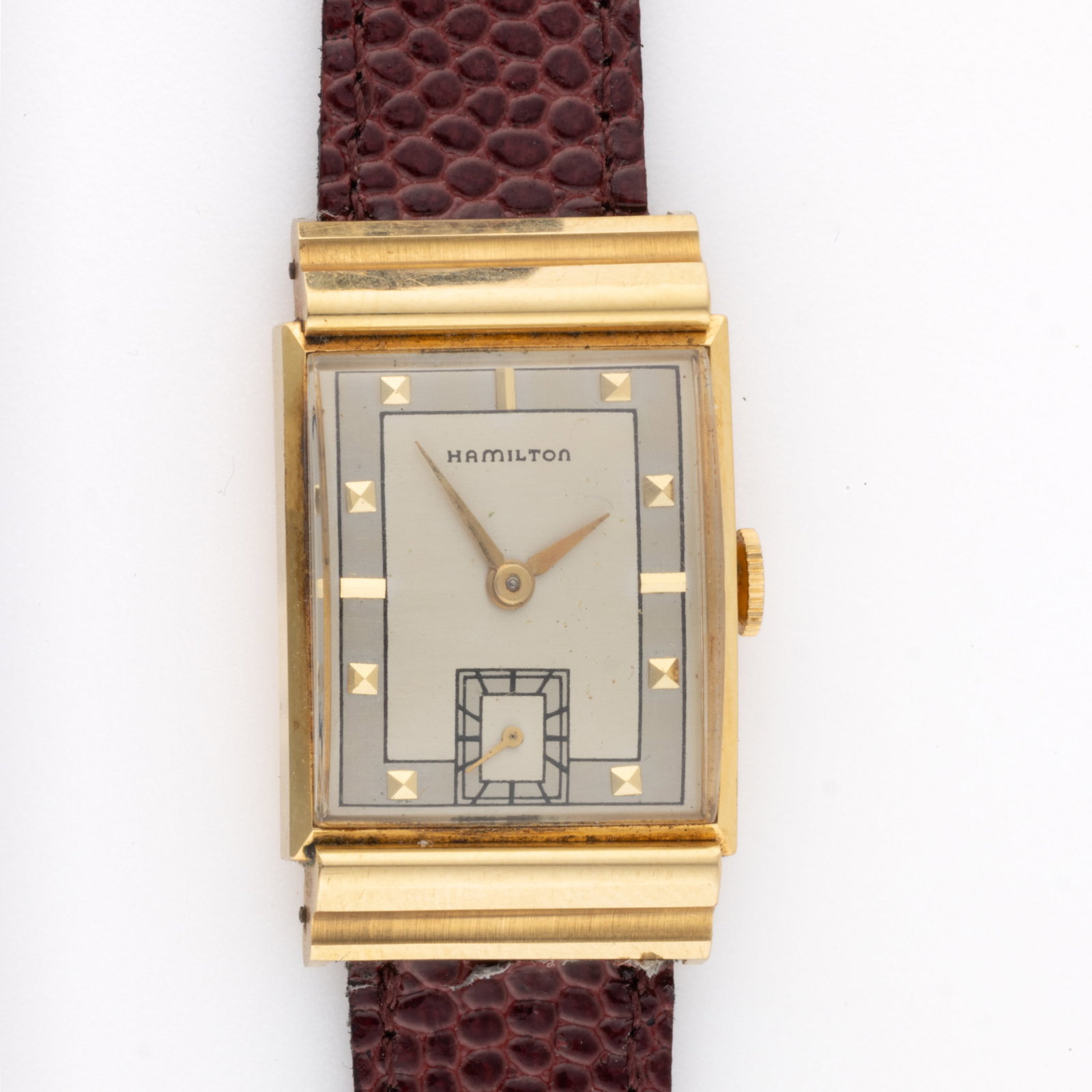 VINTAGE HAMILTON GORDON 18K YELLOW GOLD-CASED MEN'S WRIST WATCH (1 of 7)