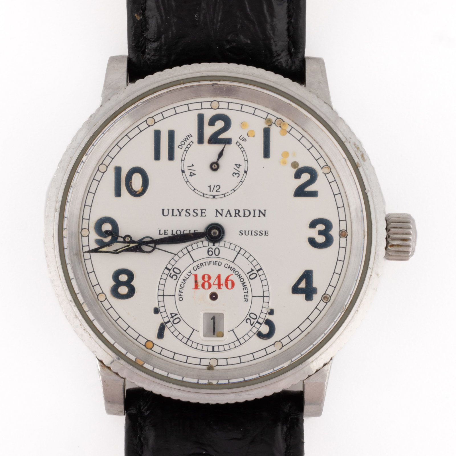 ULYSSE NARDIN MARINE CHRONOMETER MEN'S WRIST WATCH (1 of 6)