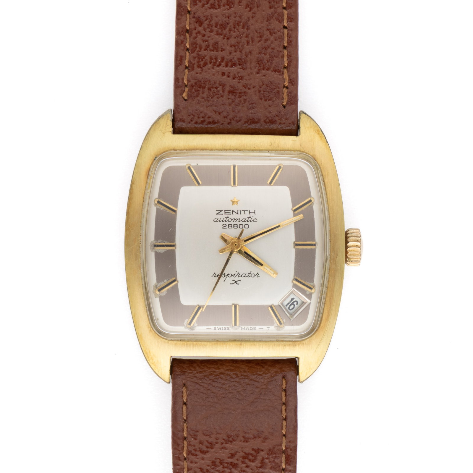 VINTAGE ZENITH AUTOMATIC RESPIRATOR 28800 UNISEX WRIST WATCH (1 of 5)