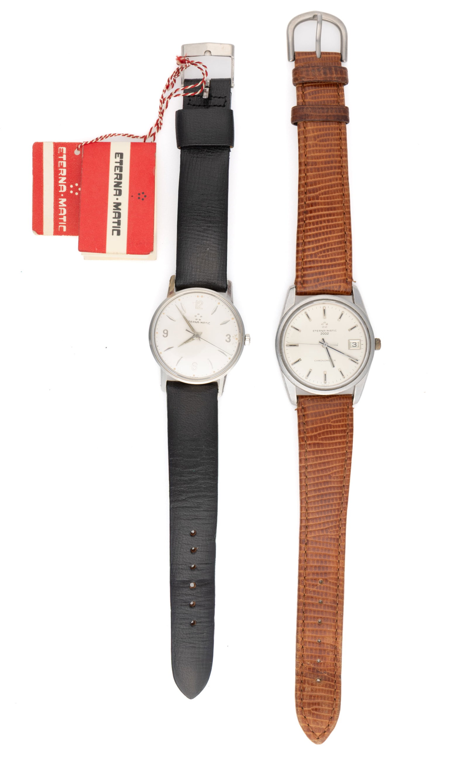 VINTAGE ETERNA-MATIC UNISEX WRIST WATCHES, LOT OF TWO (1 of 4)