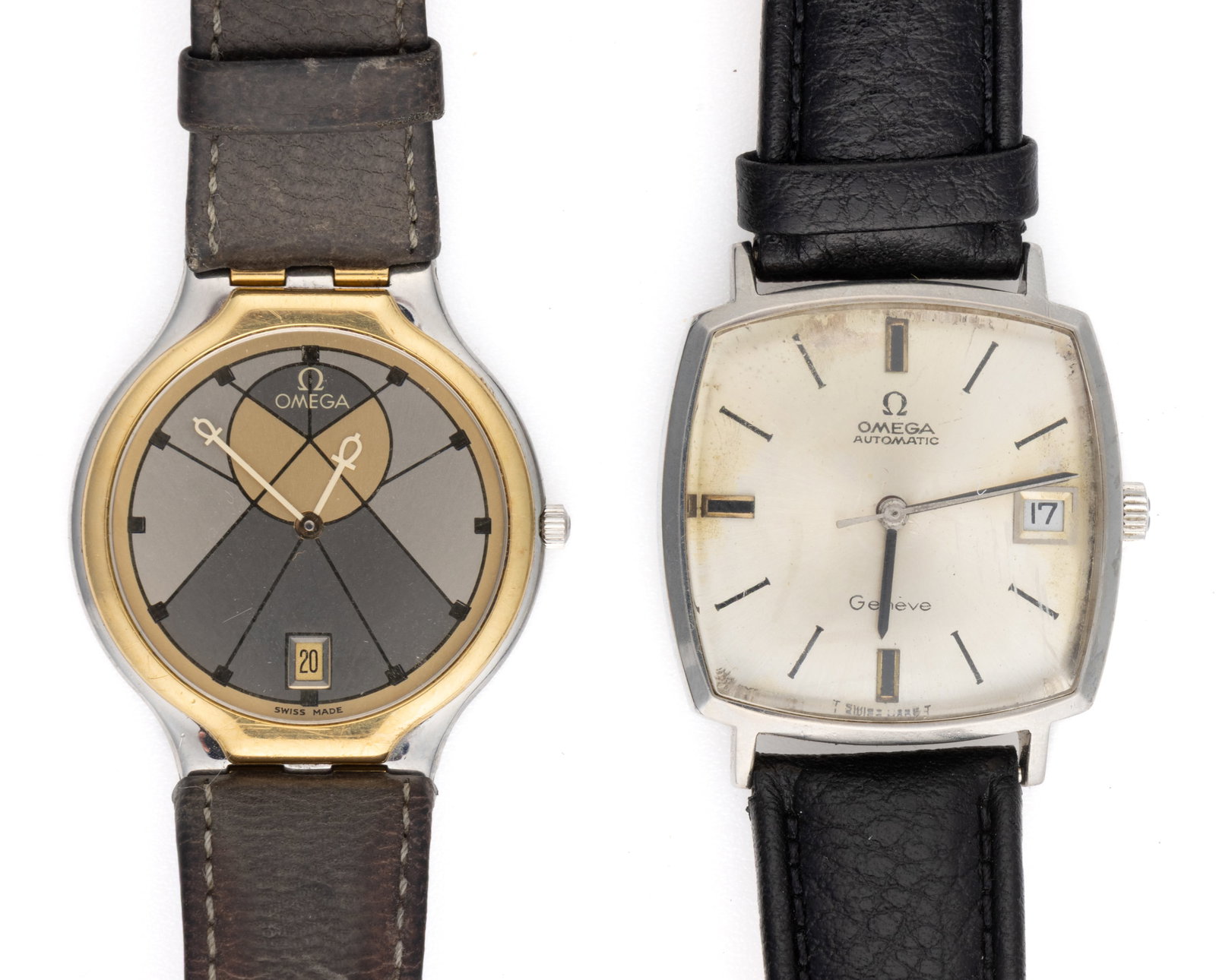 VINTAGE OMEGA UNISEX WRIST WATCHES, LOT OF TWO (1 of 4)