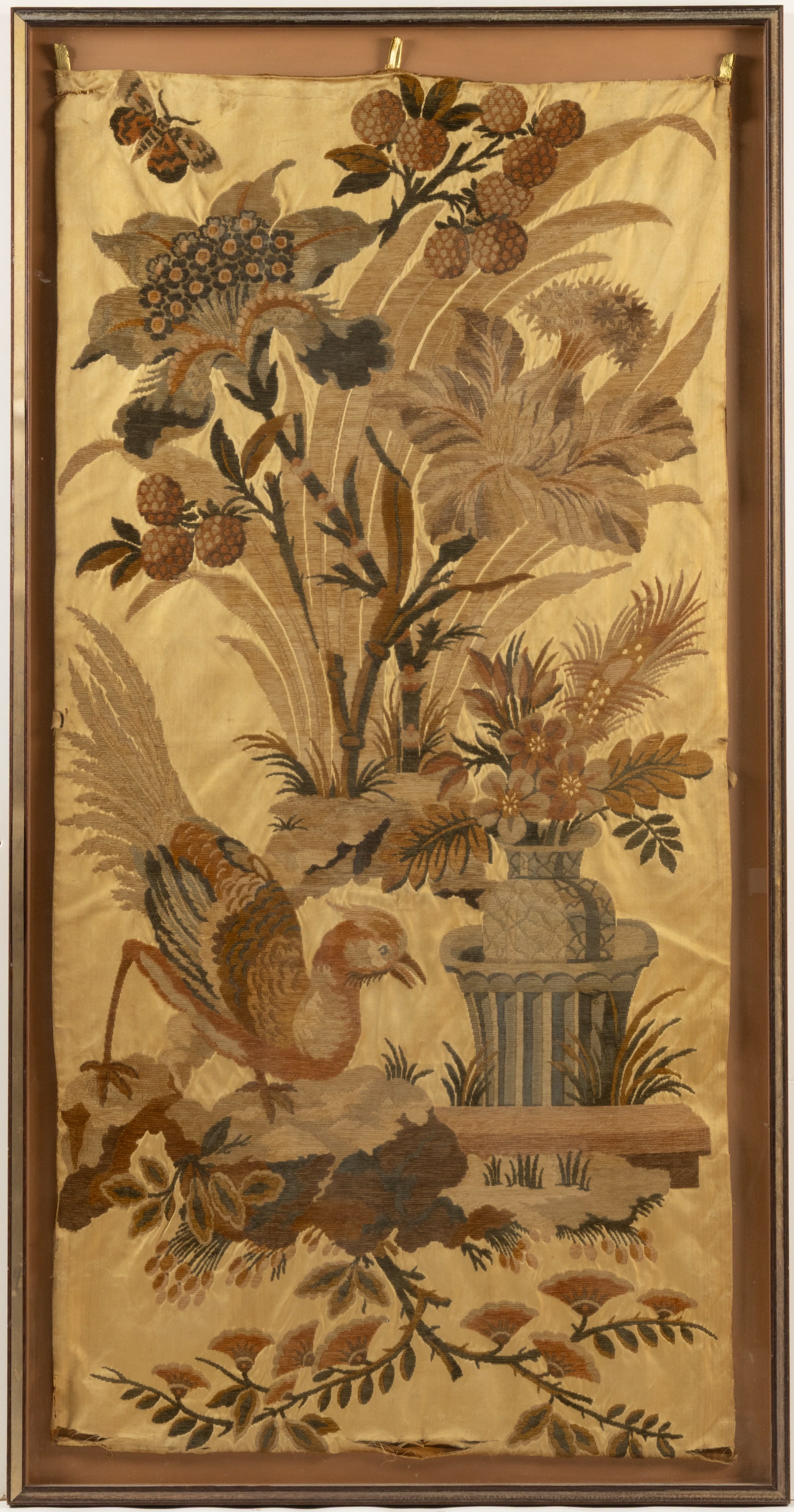 CONTINENTAL SILK EMBROIDERY HANGING PANEL (1 of 4)