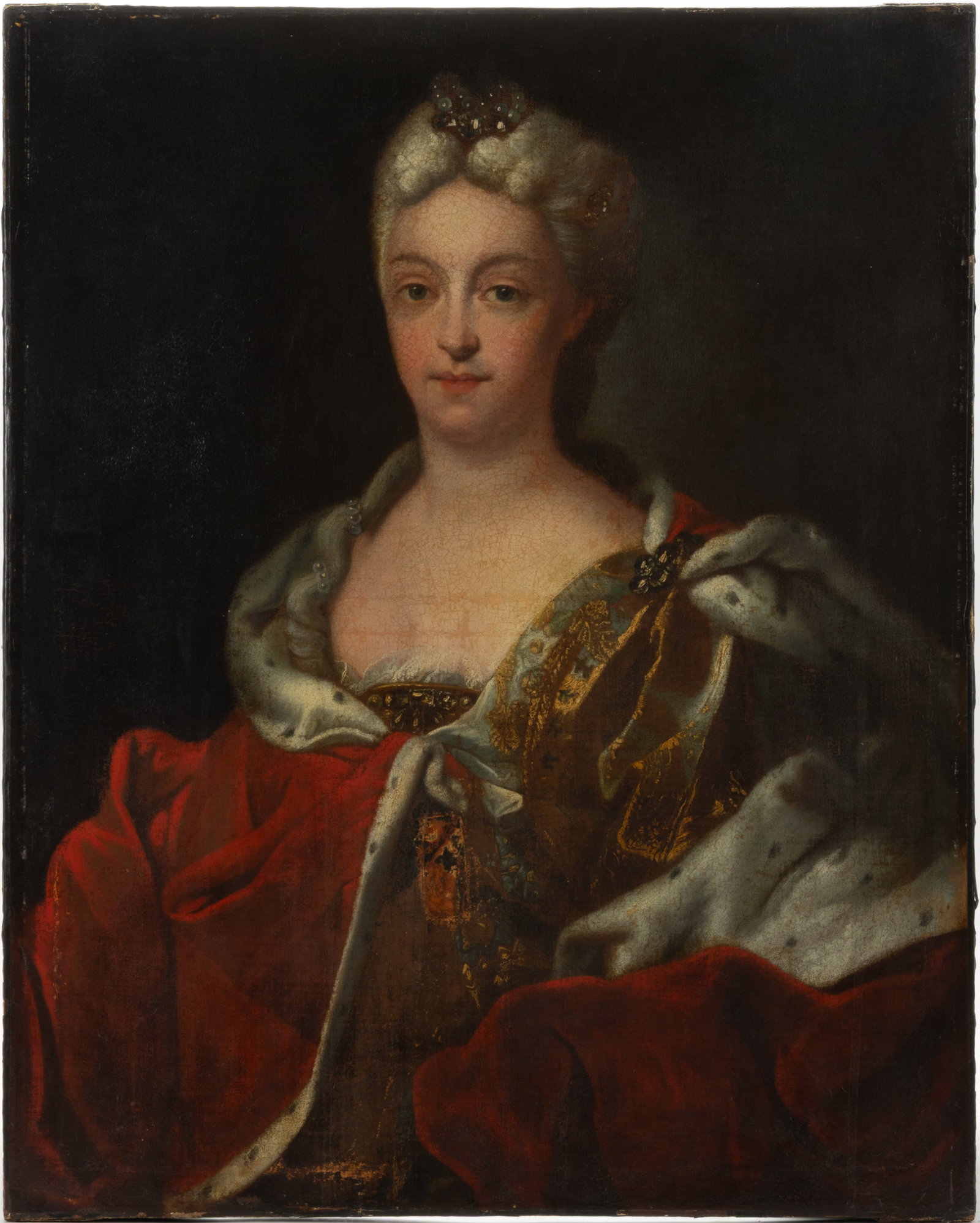 BRITISH OR CONTINENTAL SCHOOL (18TH CENTURY) PORTRAIT OF ARCHDUCHESS MARIA AMALIA OF AUSTRIA (1 of 4)