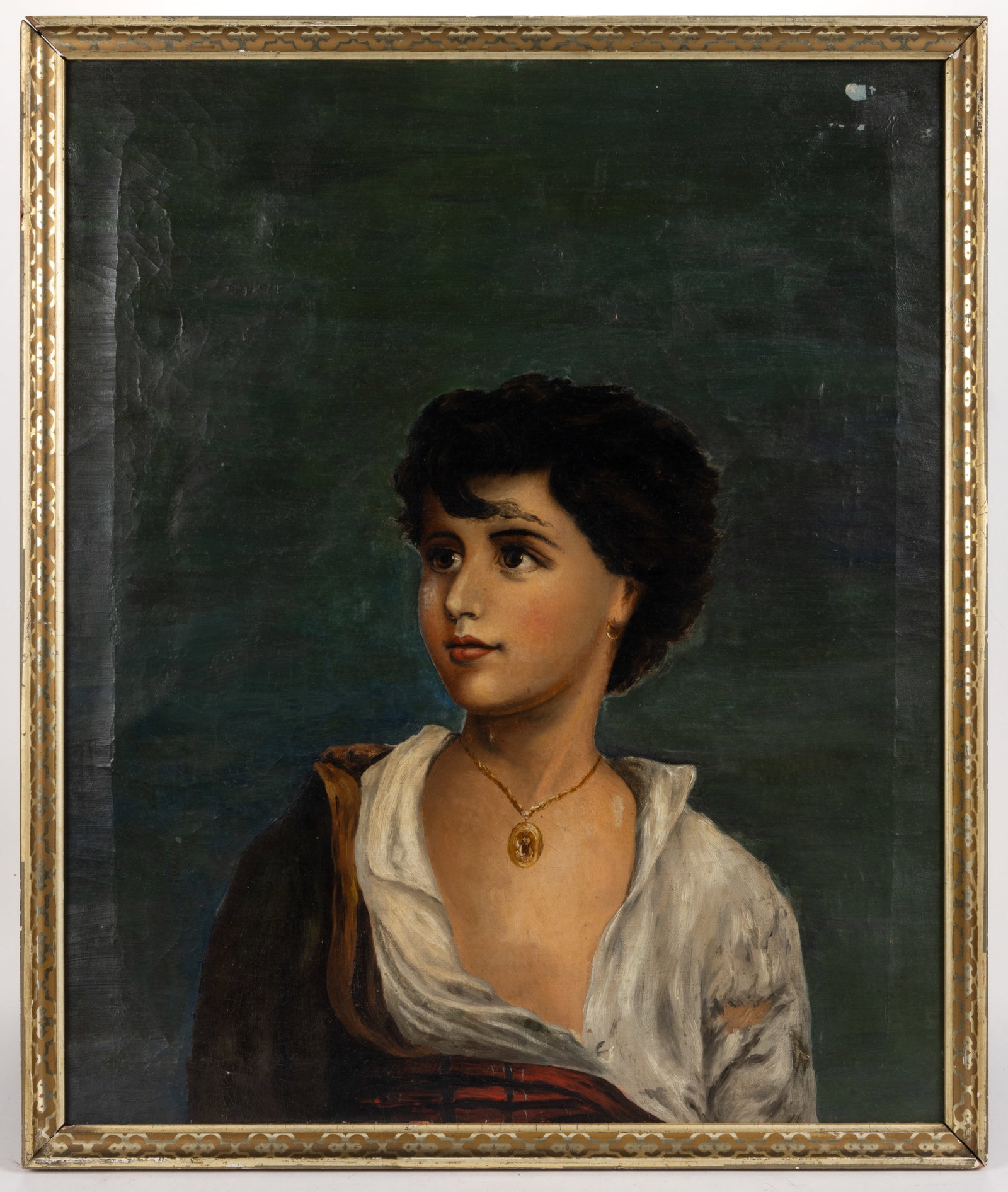 AFTER GUSTAV KARL LUDWIG RICHTER (GERMAN, 1823-1884) "NEAPOLITAN FISHER BOY" PORTRAIT (1 of 4)