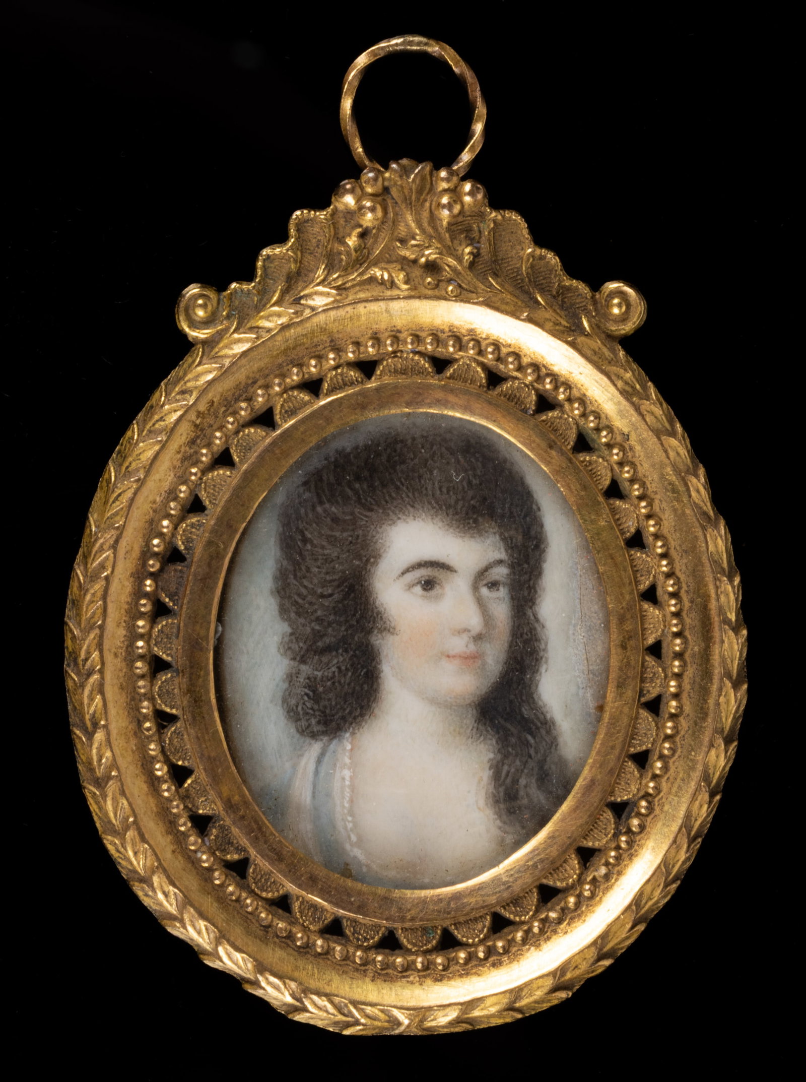 EUROPEAN SCHOOL (19TH CENTURY) MINIATURE PORTRAIT OF A LADY (1 of 2)