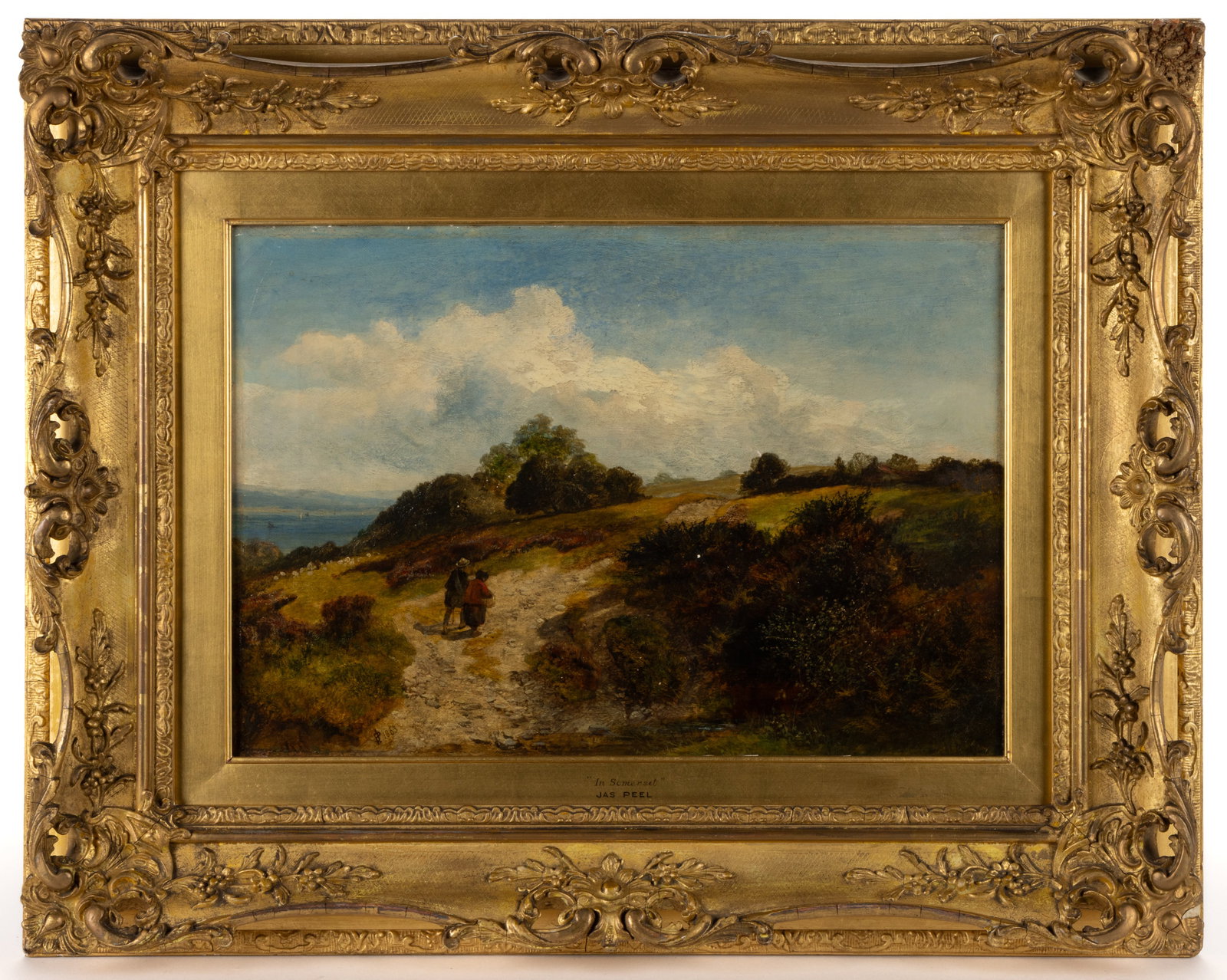 JAMES PEEL (BRITISH, 1811-1906) "IN SOMERSET" LANDSCAPE PAINTING (1 of 6)