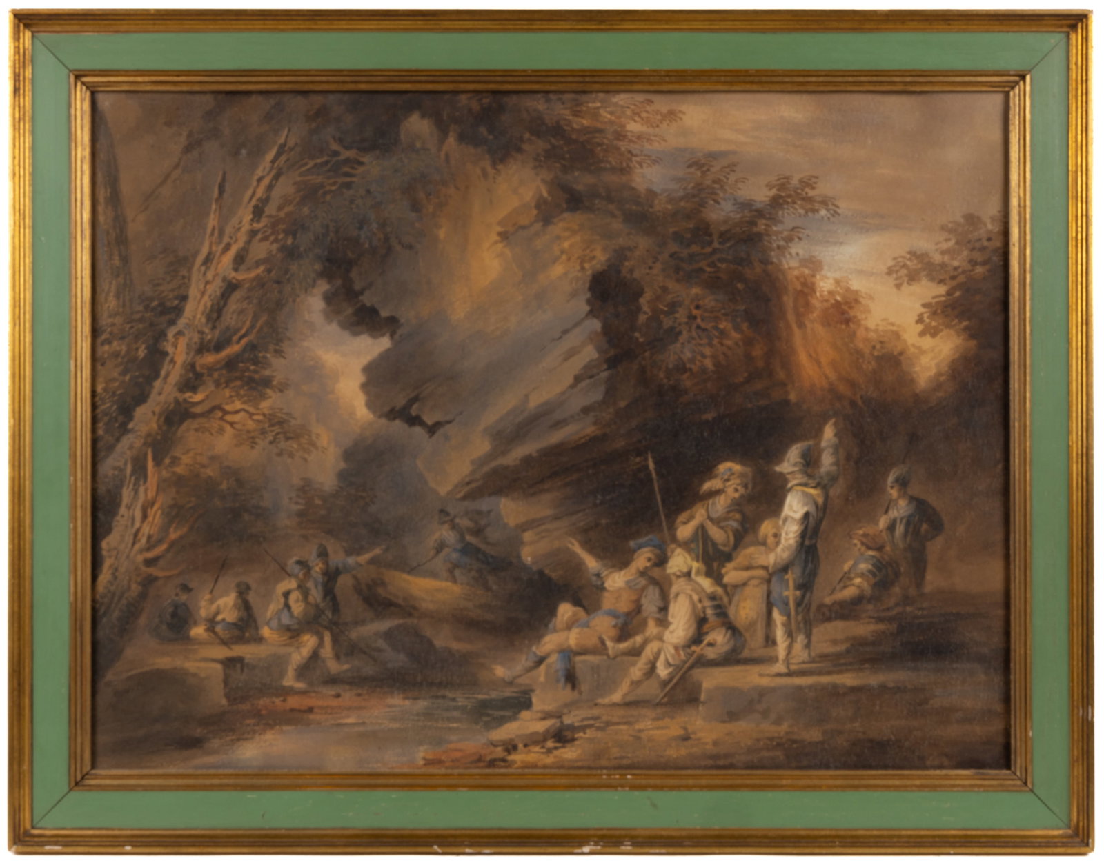 CONTINENTAL SCHOOL (19TH CENTURY) HISTORICAL / ALLEGORICAL BATTLE SCENE (1 of 2)