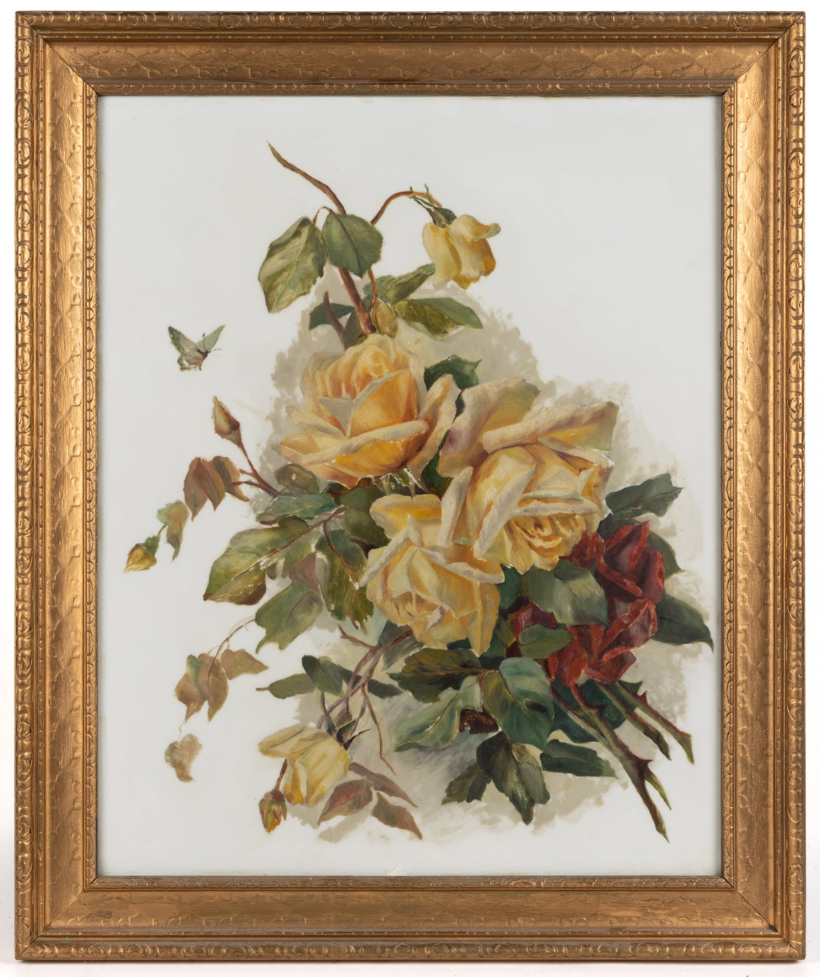 AMERICAN OR CONTINENTAL SCHOOL (19TH CENTURY) FLORAL PAINTING (1 of 2)