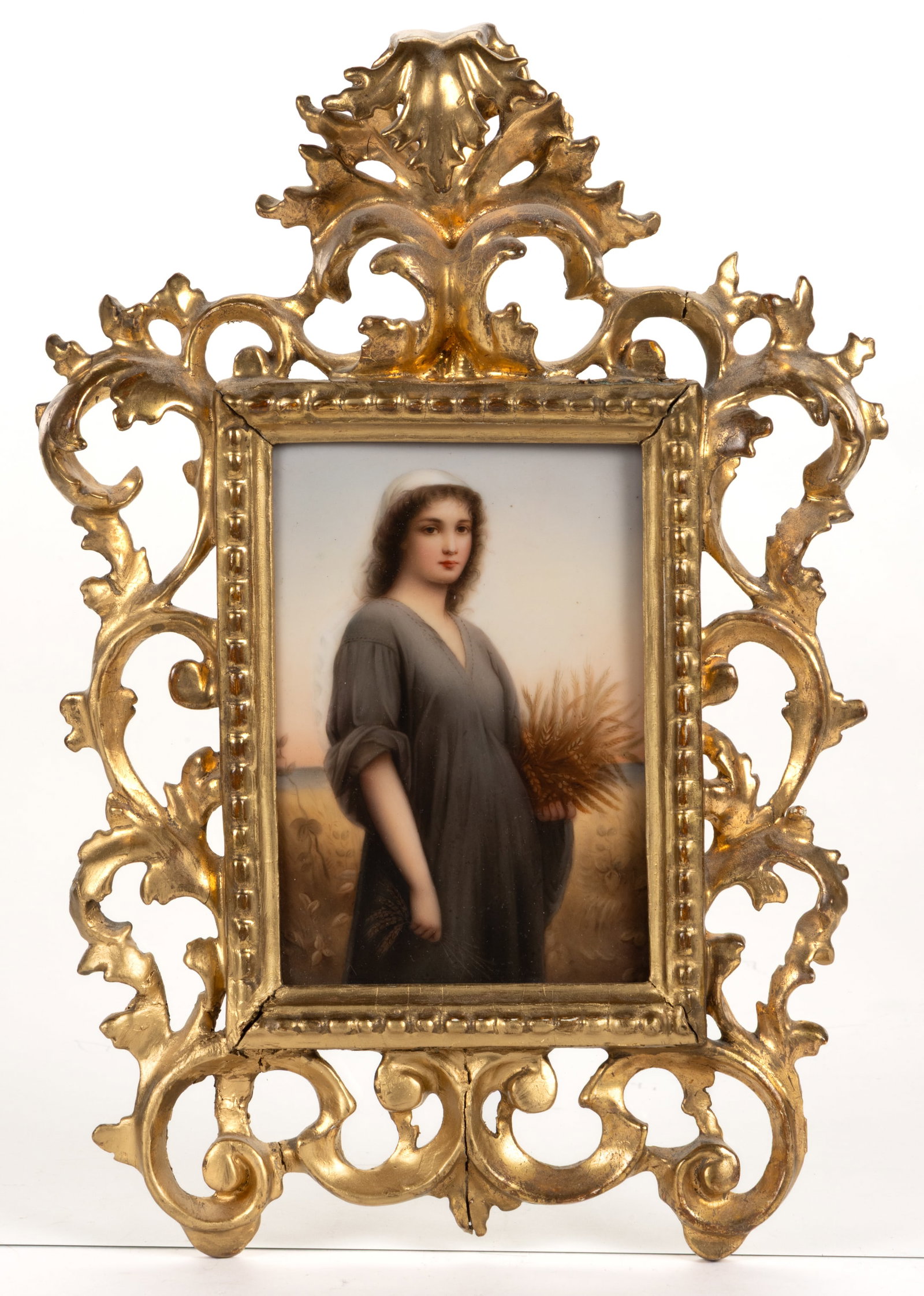 CONTINENTAL SCHOOL (19TH / 20TH CENTURY) AFTER CHARLES LANDELLE (FRENCH, 1821-1908) "RUTH" PORCELAIN (1 of 4)