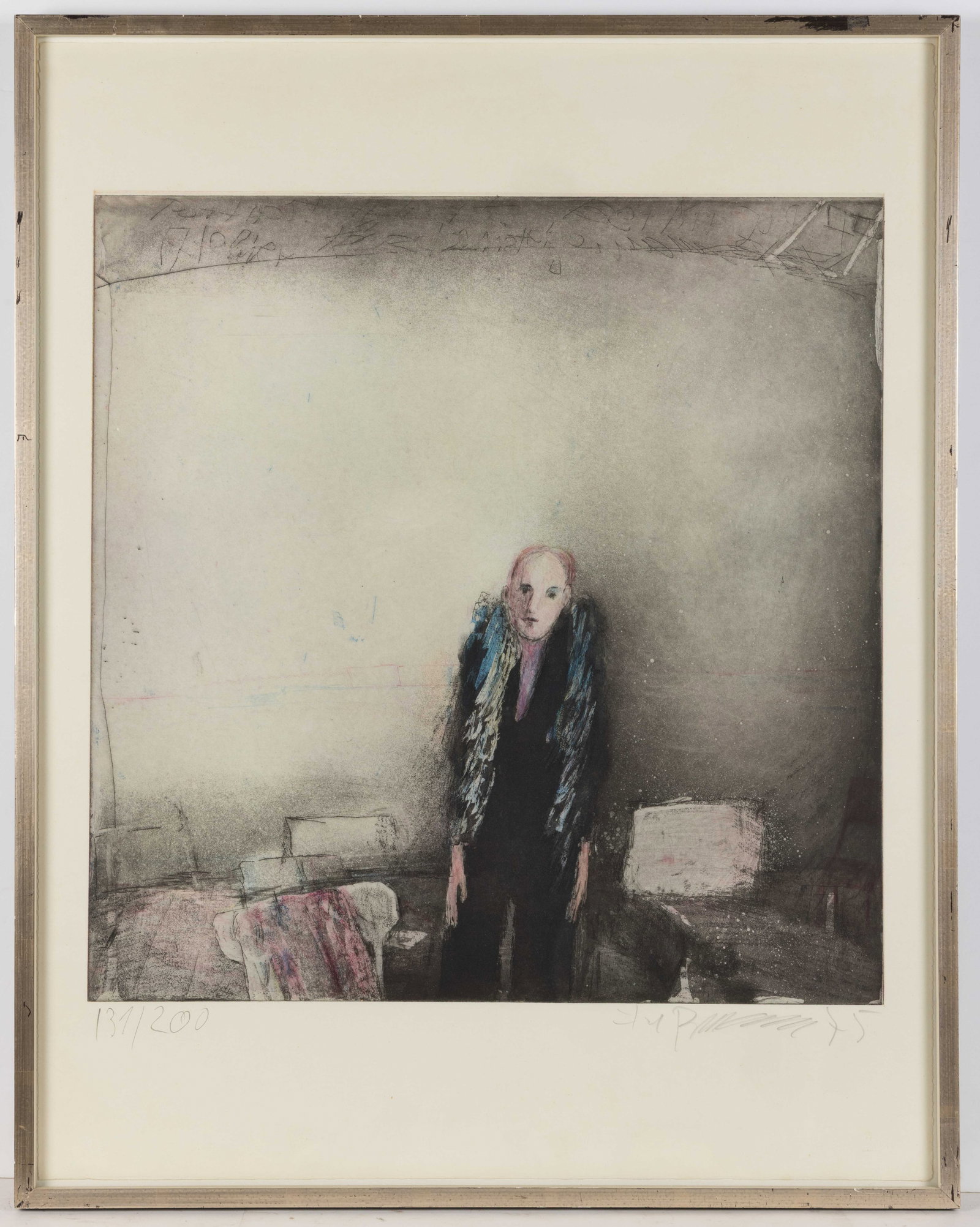 KLAUS FUSSMAN (GERMAN, B. 1938) "INTERIEUR MIT HELLA K." PRINT (1 of 3)