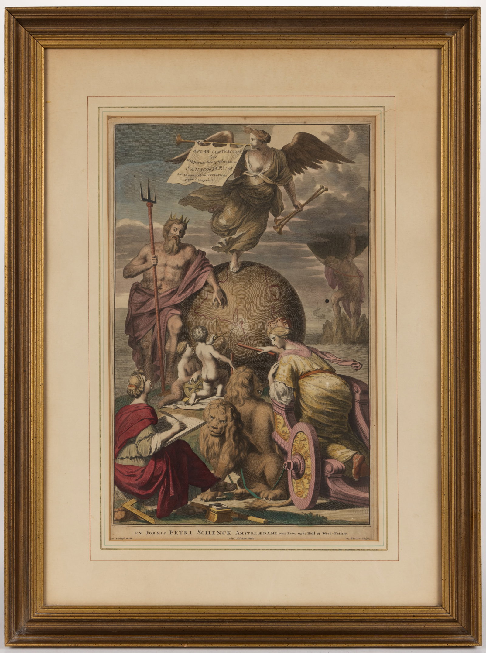 PIETER SCHENCK ATLAS CONTRACTUS ENGRAVING (1 of 3)