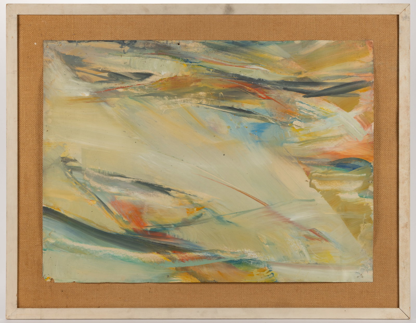 LEON BERKOWITZ (AMERICAN, 1919-1987), ATTRIBUTED, ABSTRACT PAINTING (1 of 2)