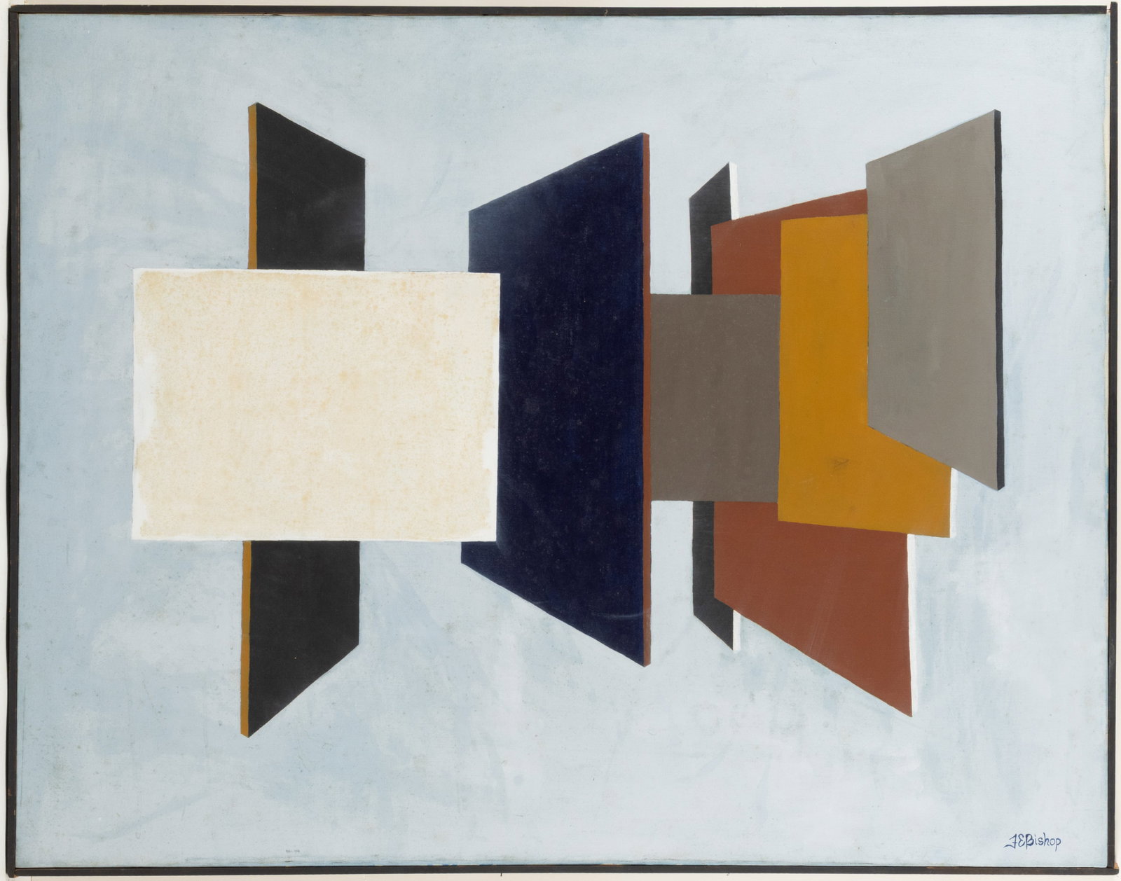 F. E. BISHOP (AMERICAN, ACTIVE 20TH CENTURY) ABSTRACT PAINTING (1 of 5)