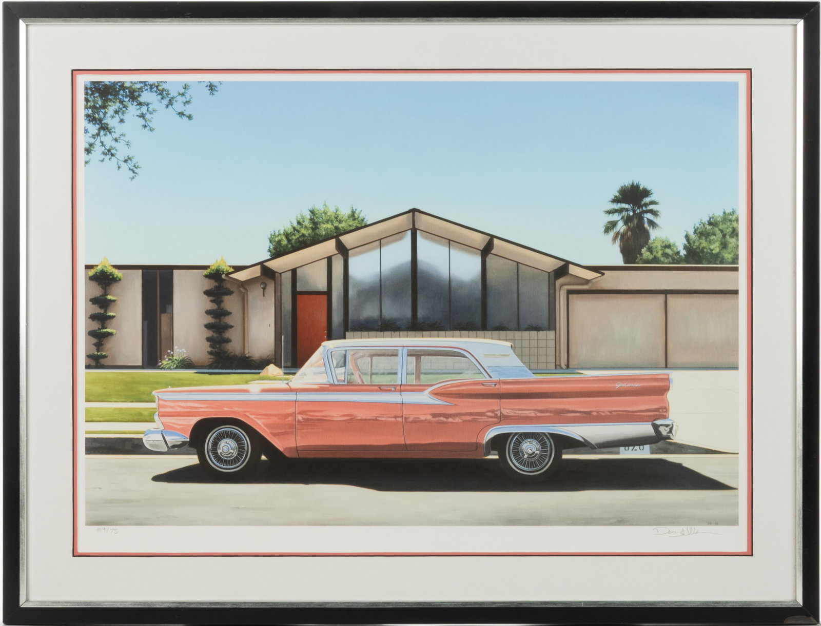 DANNY HELLER (LOS ANGELES, CALIFORNIA, ACTIVE 21ST CENTURY) HYPER-REALIST "EICHLER WITH GALAXIE" (1 of 4)