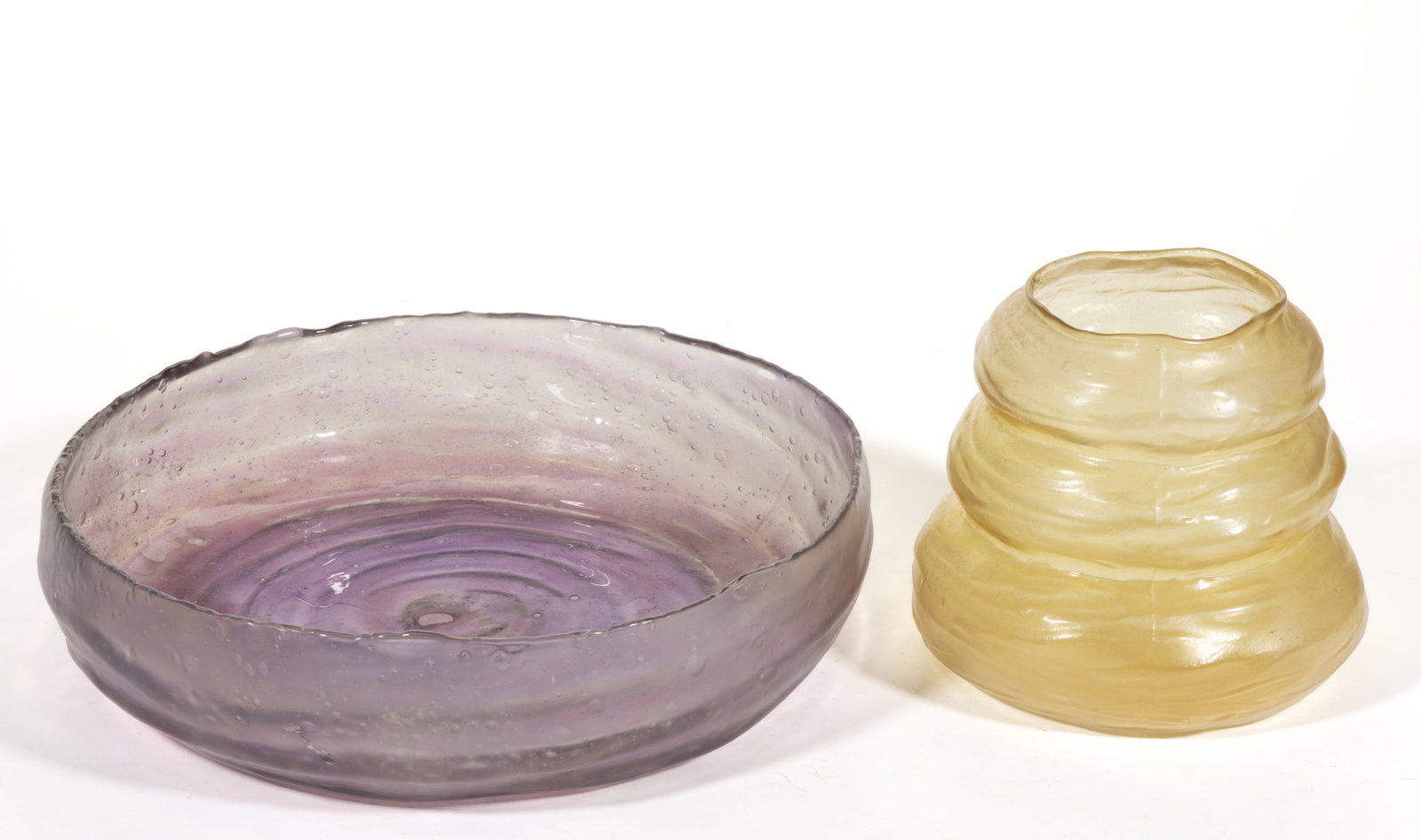 CONSOLIDATED GLASS "CATALONIAN" ARTICLES, LOT OF TWO (1 of 1)