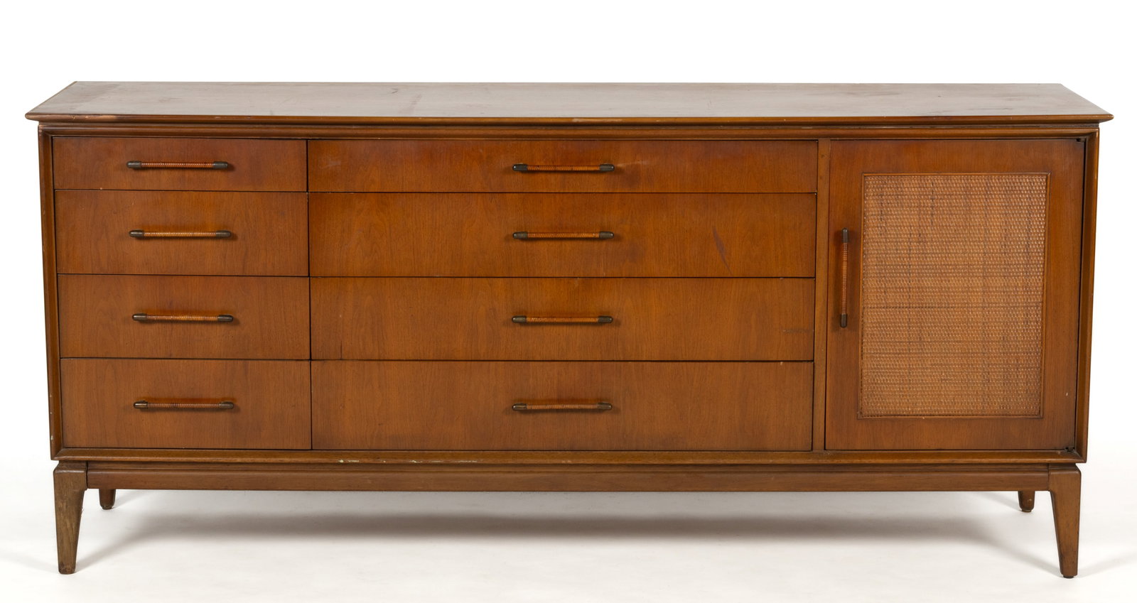 MID-CENTURY MODERN WALNUT CREDENZA BY CENTURY (1 of 8)