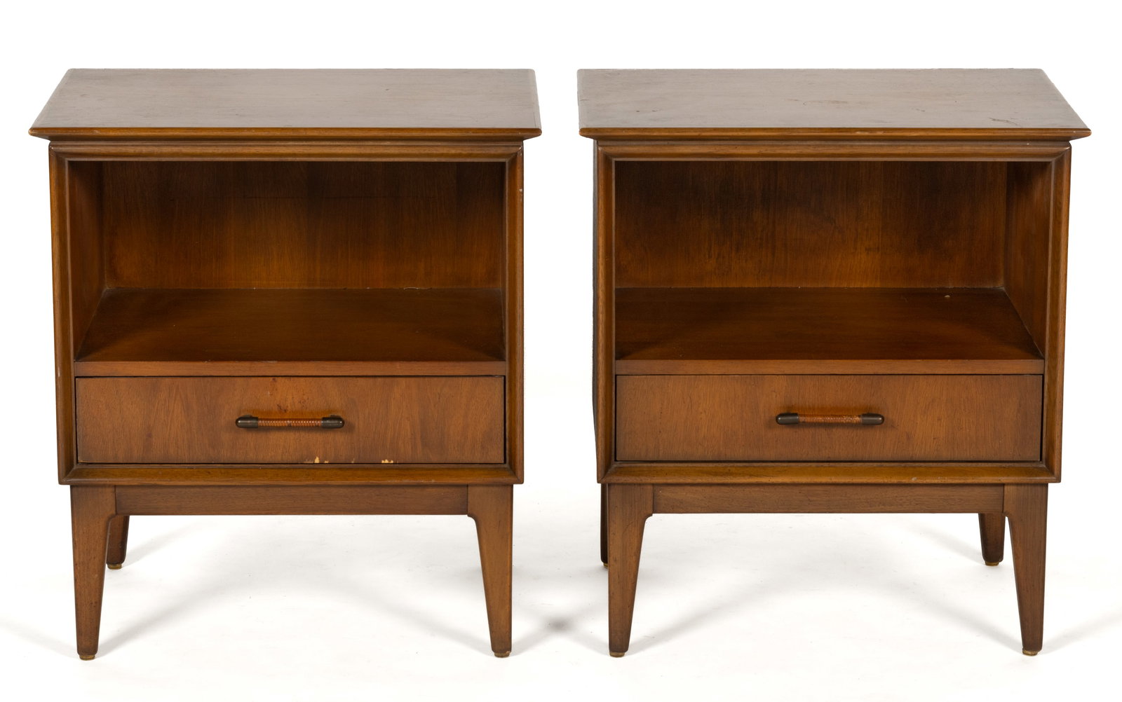 PAIR OF MID-CENTURY MODERN WALNUT END TABLES BY CENTURY (1 of 7)