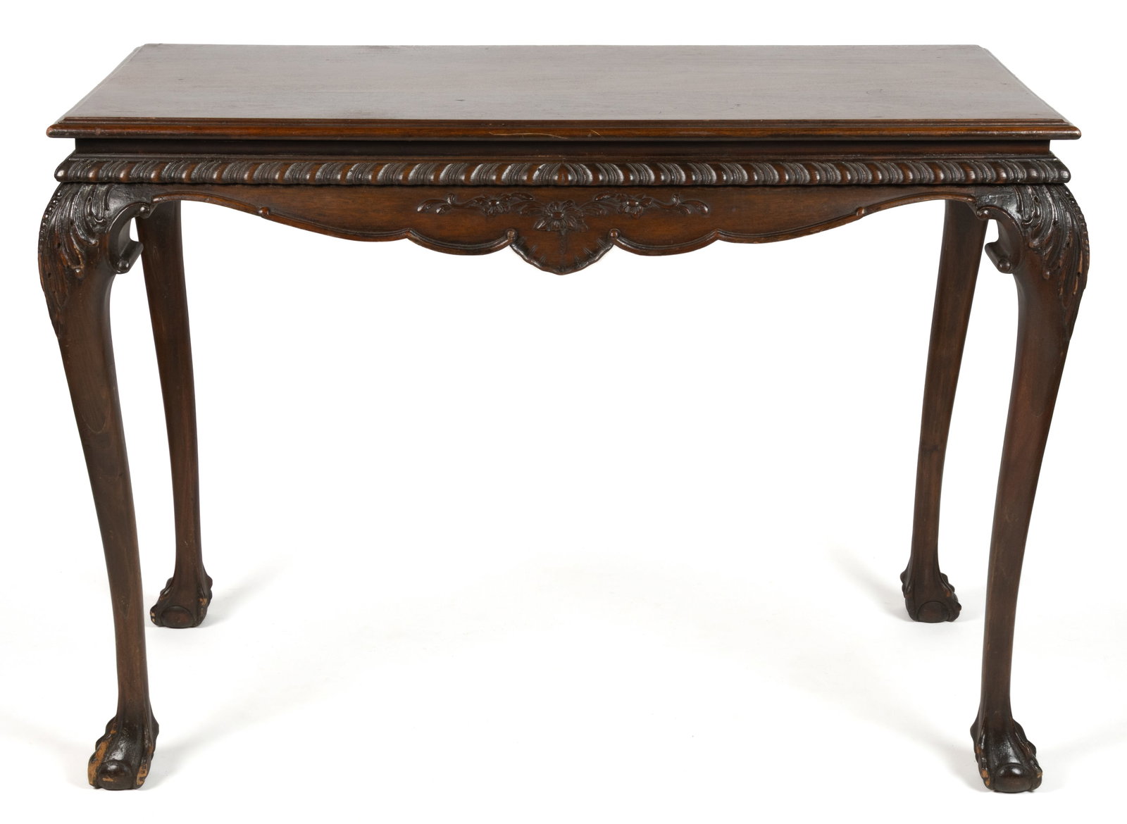 AMERICAN OR ENGLISH CHIPPENDALE-STYLE CARVED MAHOGANY SIDEBOARD / SERVING TABLE (1 of 6)