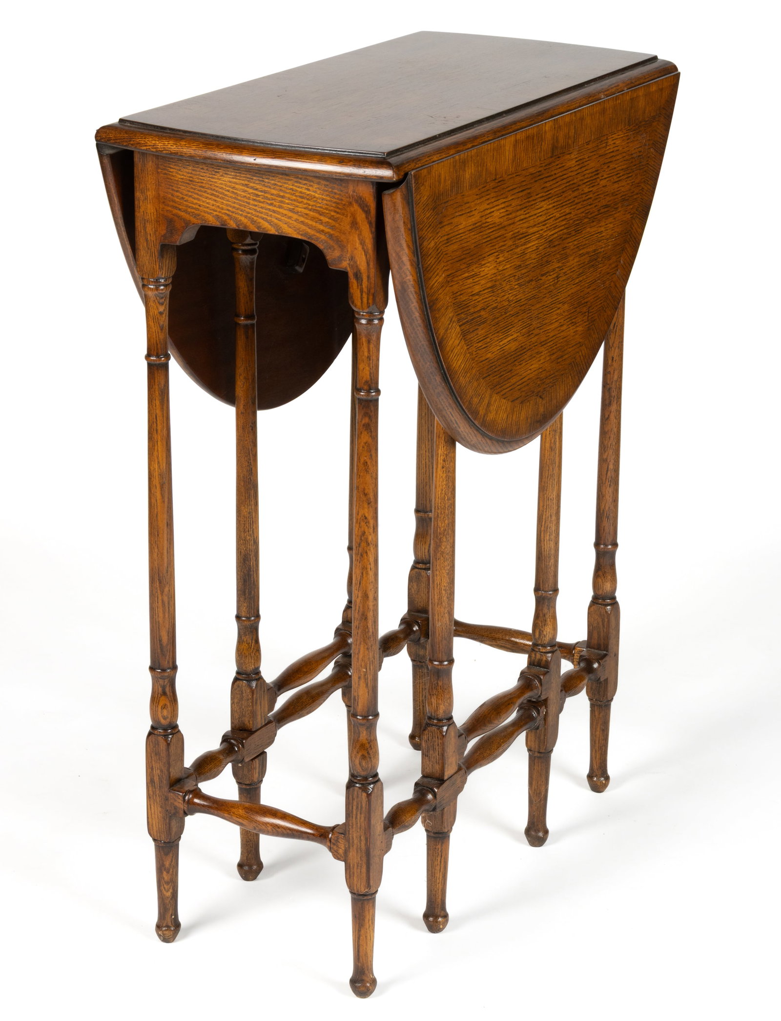 BRITISH OAK DIMINUTIVE FALL-LEAF TABLE (1 of 5)