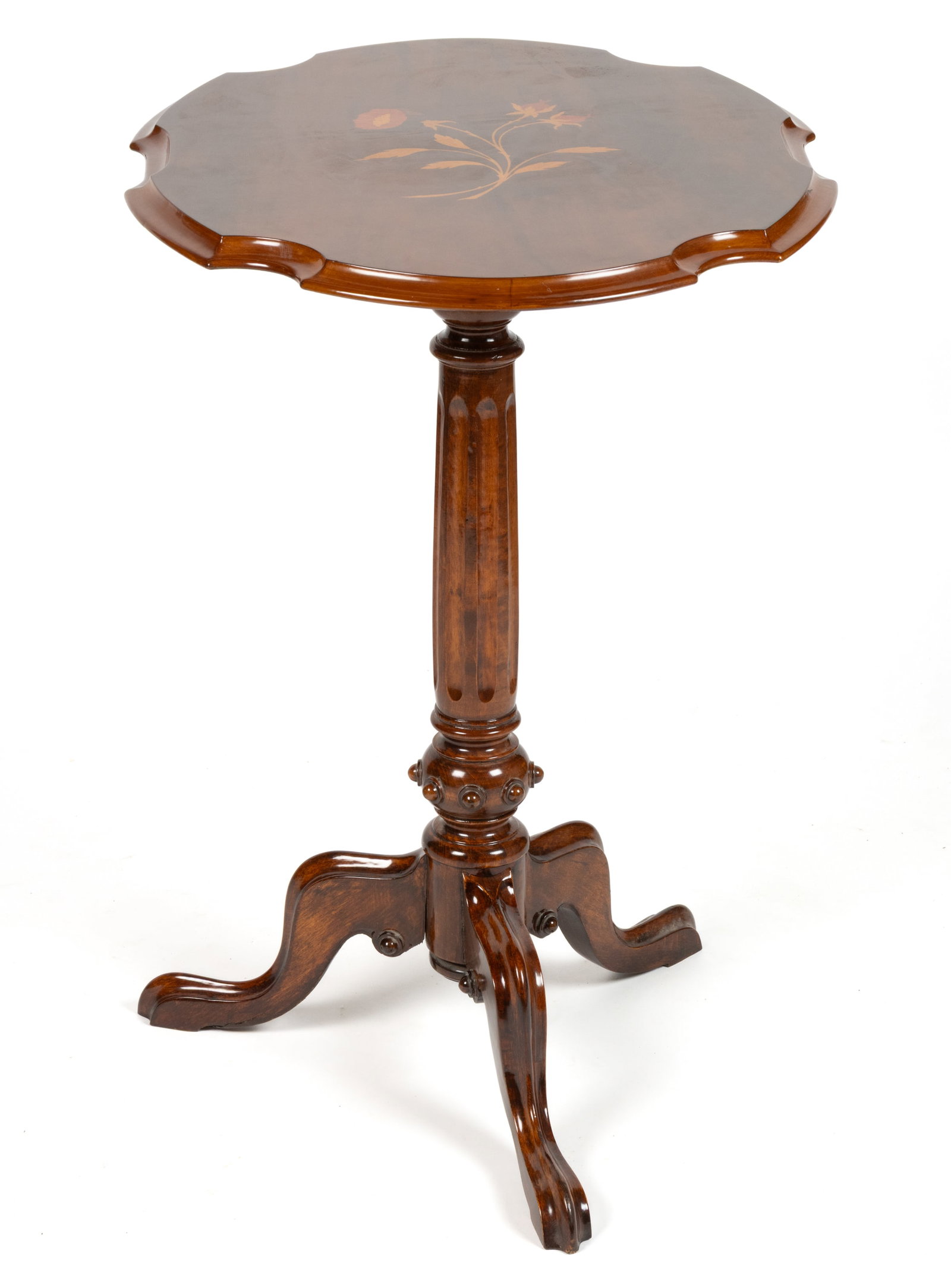 VITTORIO GRIFONI ITALIAN MARQUETRY-INLAID FRUITWOOD TABLE (1 of 4)