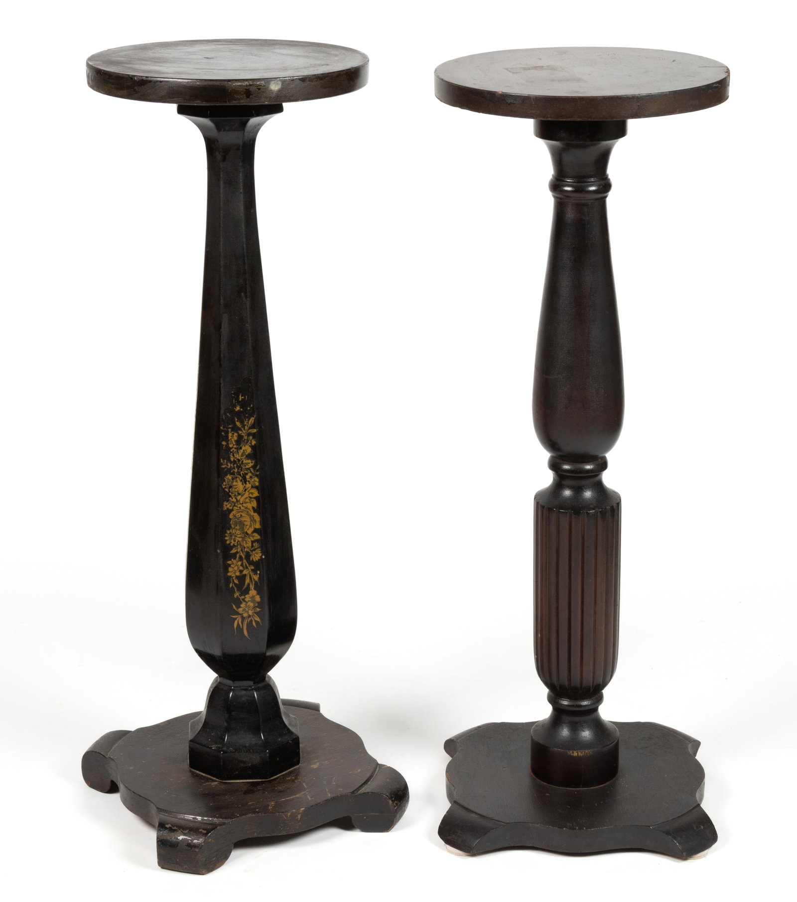 AMERICAN OR CONTINENTAL PEDESTALS / FERN STANDS, LOT OF TWO (1 of 2)
