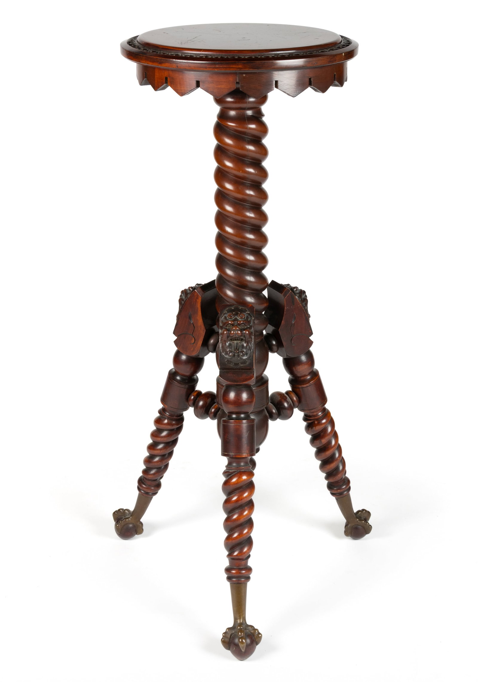 AMERICAN VICTORIAN TRIPOD PEDESTAL TABLE / FERN STAND (1 of 4)