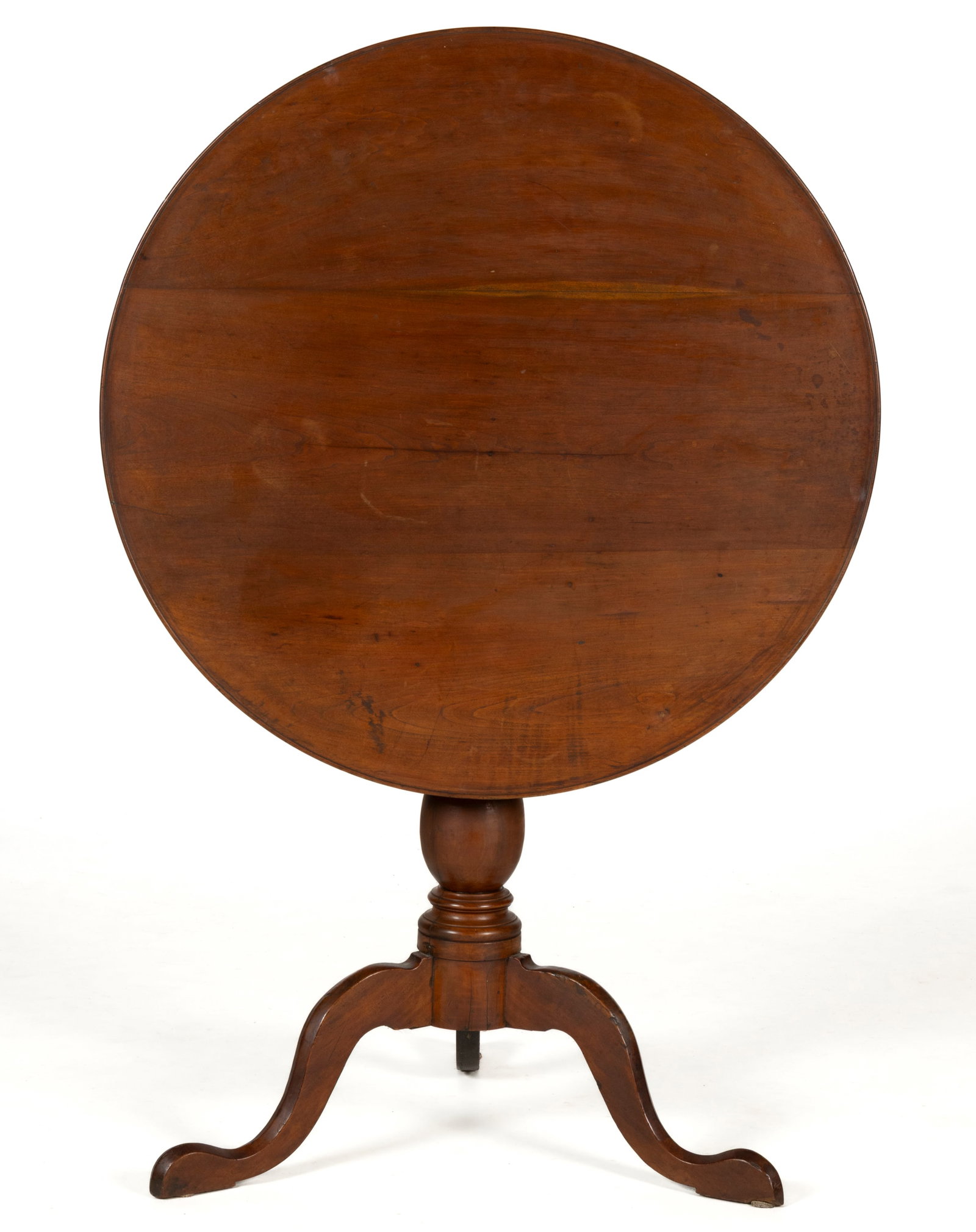 AMERICAN QUEEN ANNE CHERRY TILT-TOP TEA TABLE (1 of 4)