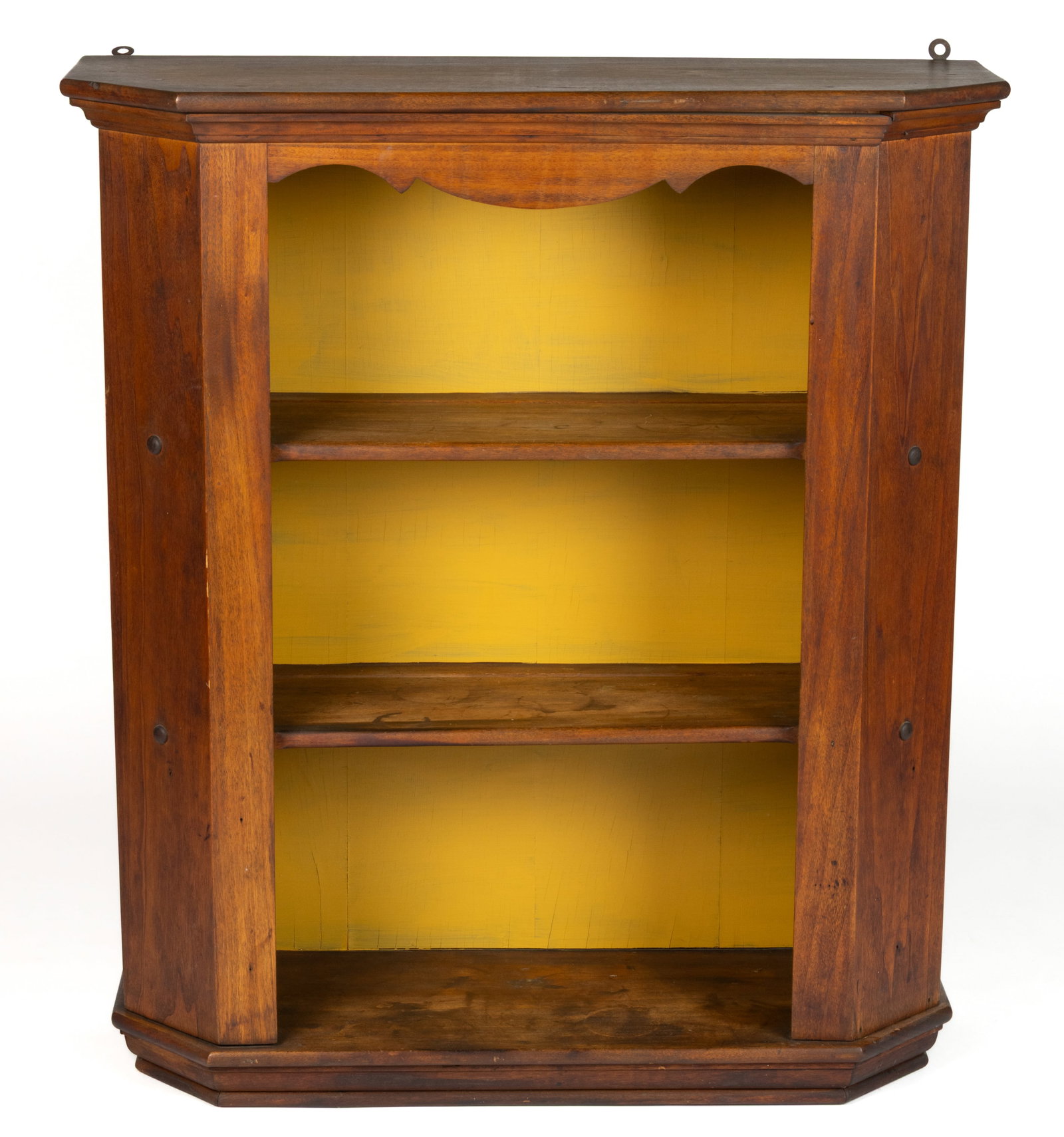 BRITISH OR CONTINENTAL WALNUT HANGING SHELVES (1 of 3)