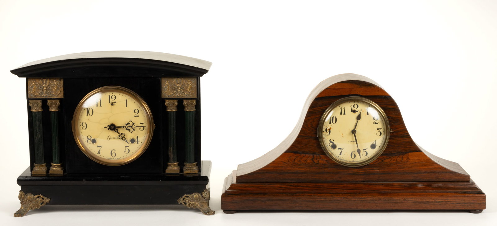 ASSORTED AMERICAN MANTLE / TABLE CLOCKS, LOT OF TWO (1 of 7)