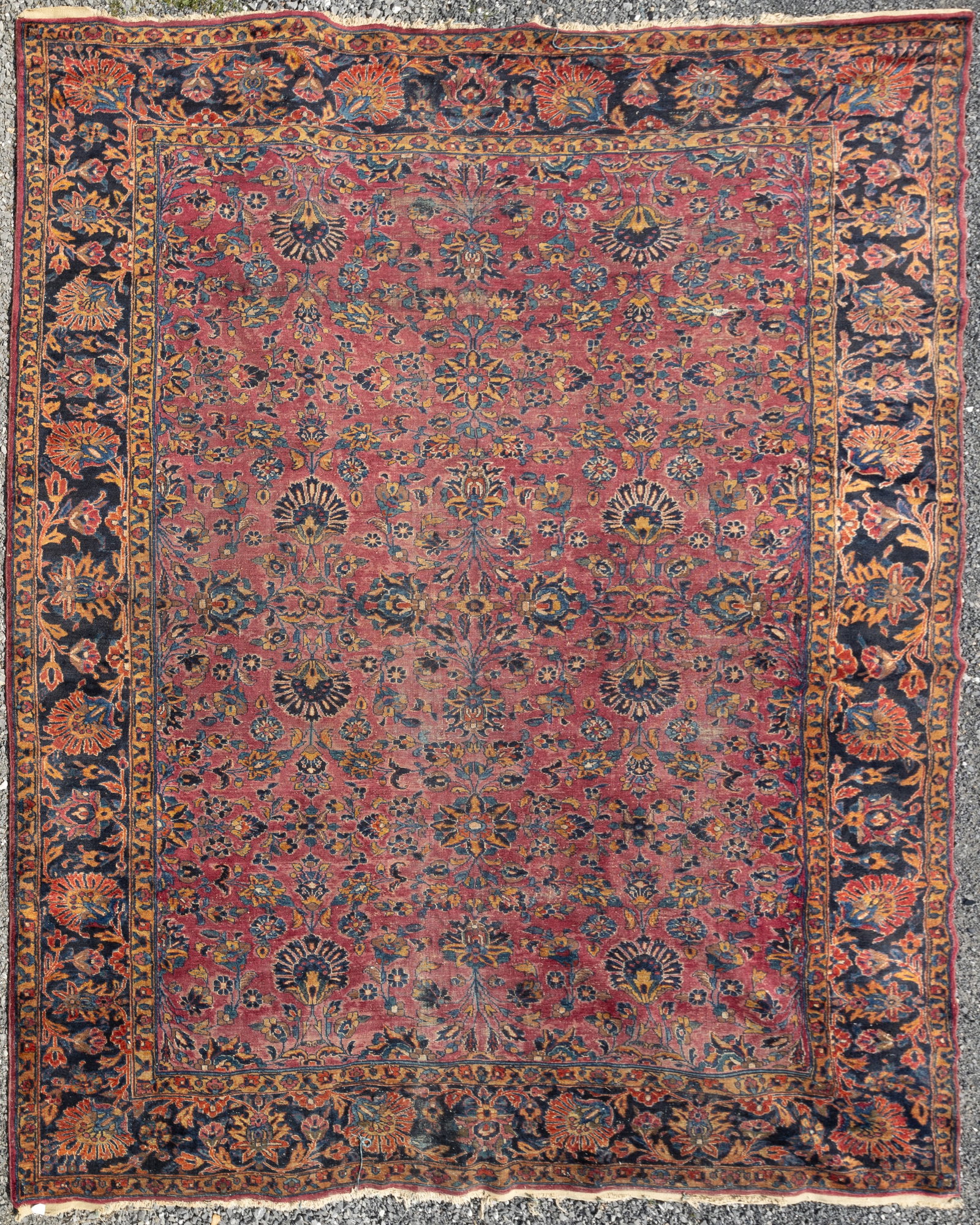 SEMI-ANTIQUE SAROUK PERSIAN ROOM-SIZE RUG / CARPET (1 of 4)