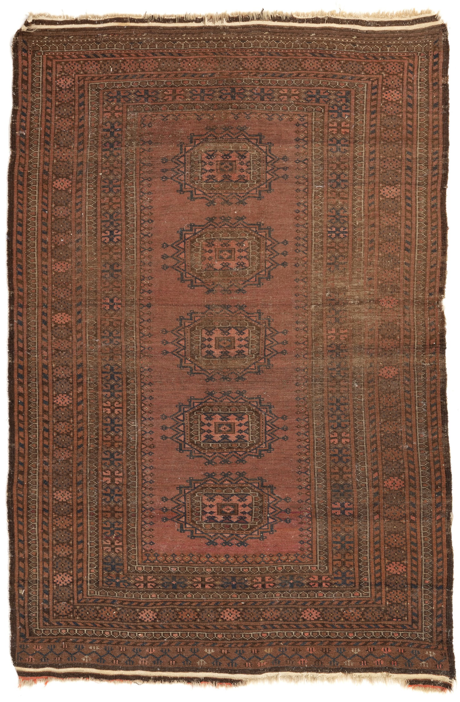 SEMI-ANTIQUE TIMURI OR BALUCH SCATTER RUG / CARPET (1 of 3)