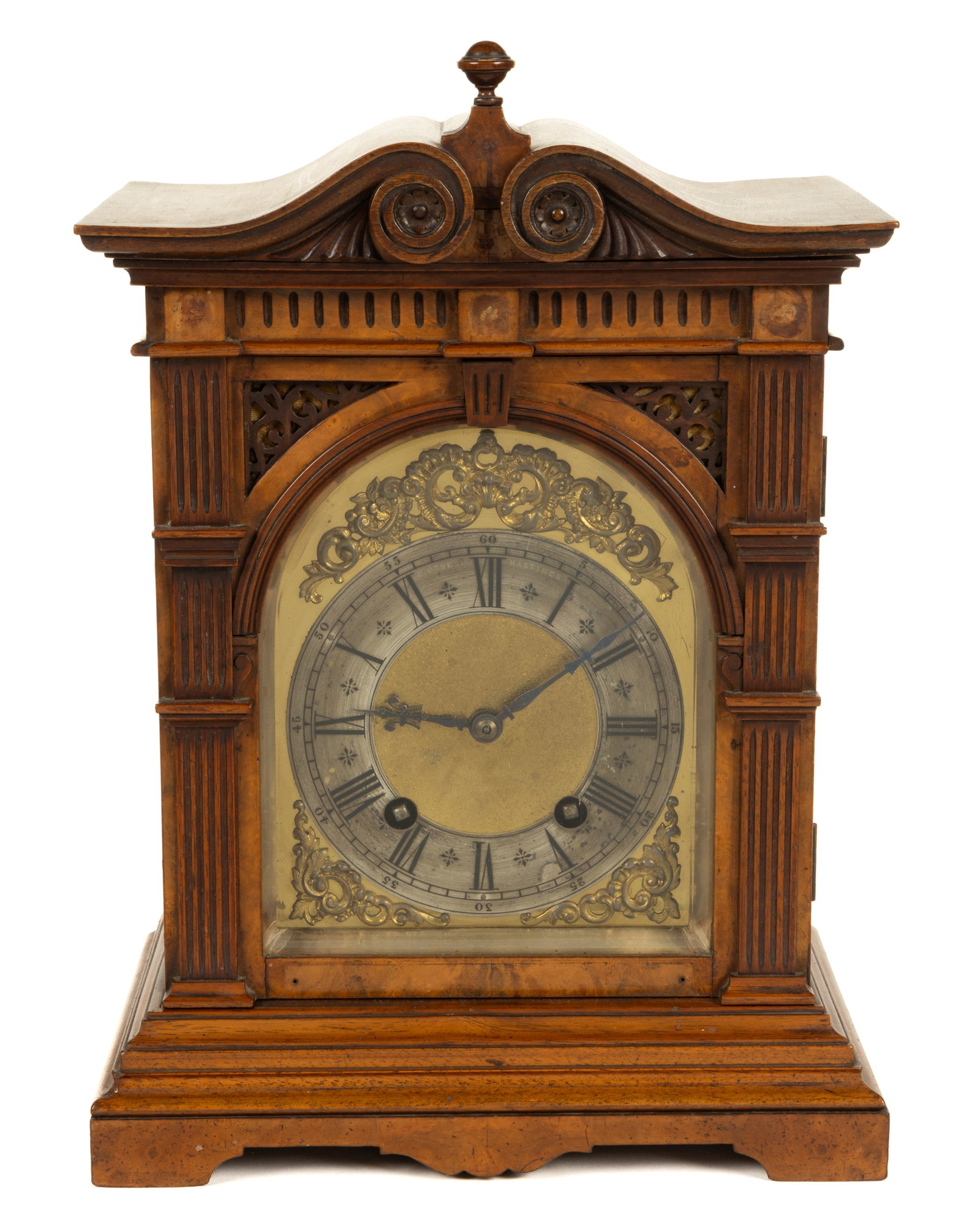 GERMAN LENZKIRCH BRITISH RETAILED BRACKET CLOCK (1 of 5)