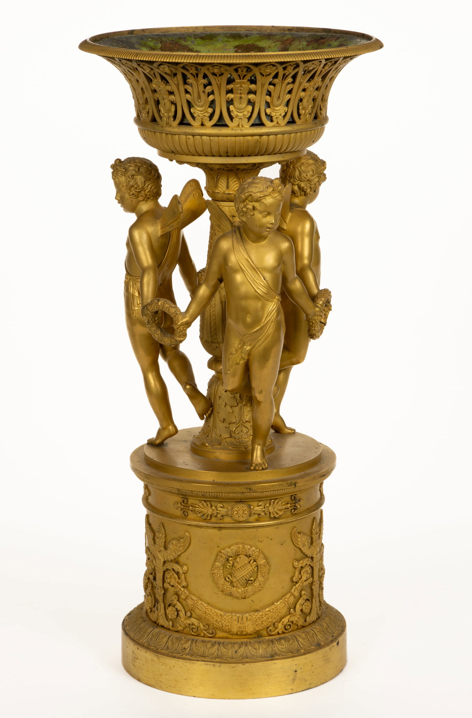 VERY FINE PIERRE-PHILIPPE THOMIRE (FRENCH, 1751-1843) ATTRIBUTED / MANNER OF FRENCH EMPIRE GILT / (1 of 6)