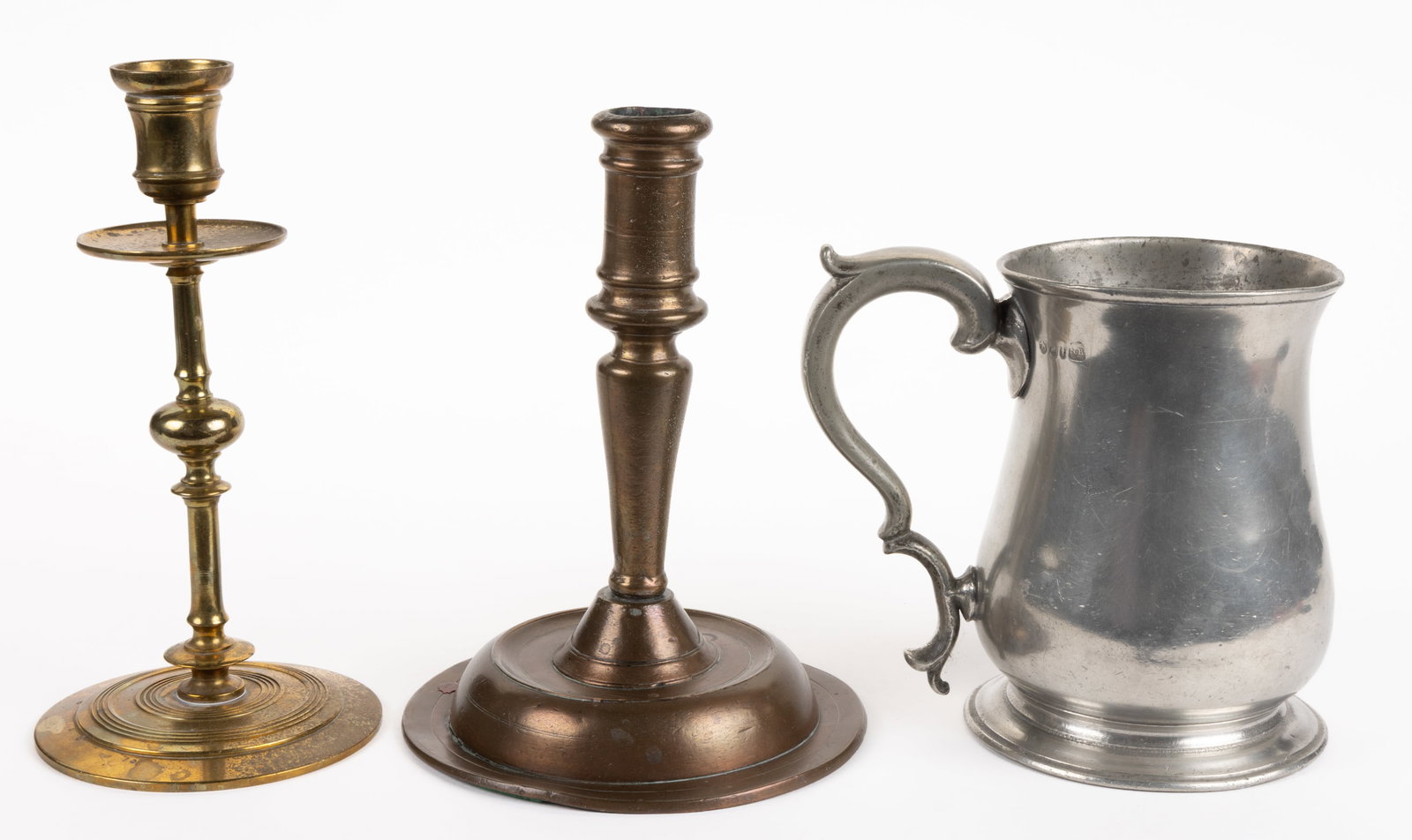 ASSORTED METALS DOMESTIC ARTICLES, LOT OF THREE (1 of 3)