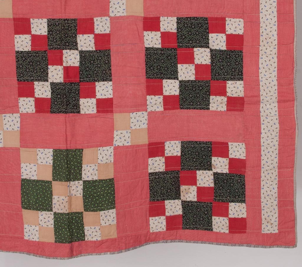 MID-ATLANTIC PIECED NINE PATCH CRIB QUILT - 2