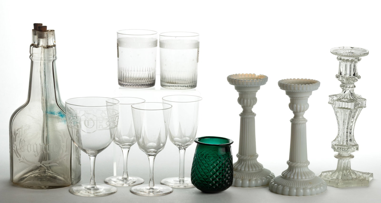 ASSORTED GLASS ARTICLES, LOT OF 13 (1 of 1)