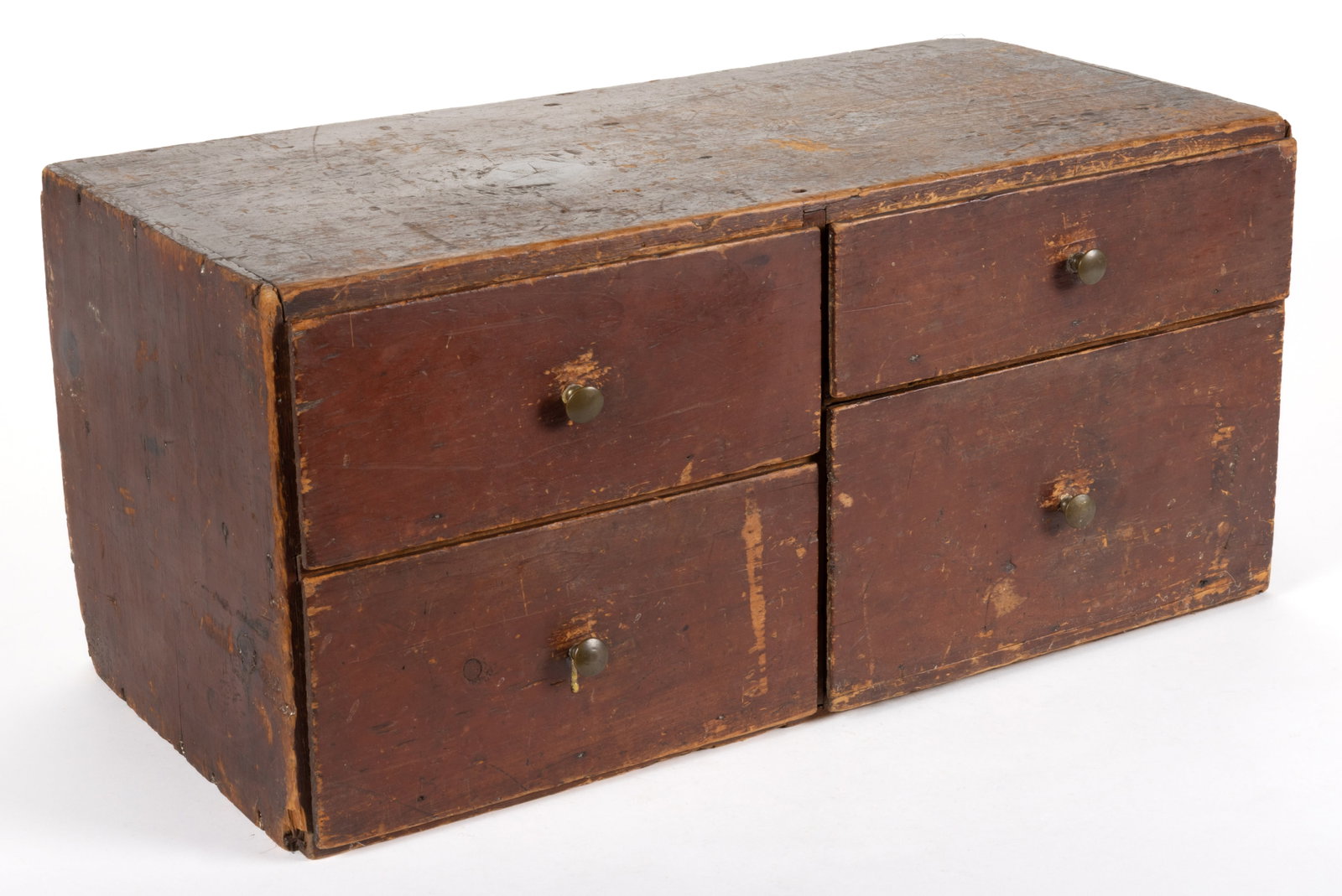 NEW ENGLAND PAINTED PINE APOTHECARY CABINET (1 of 7)