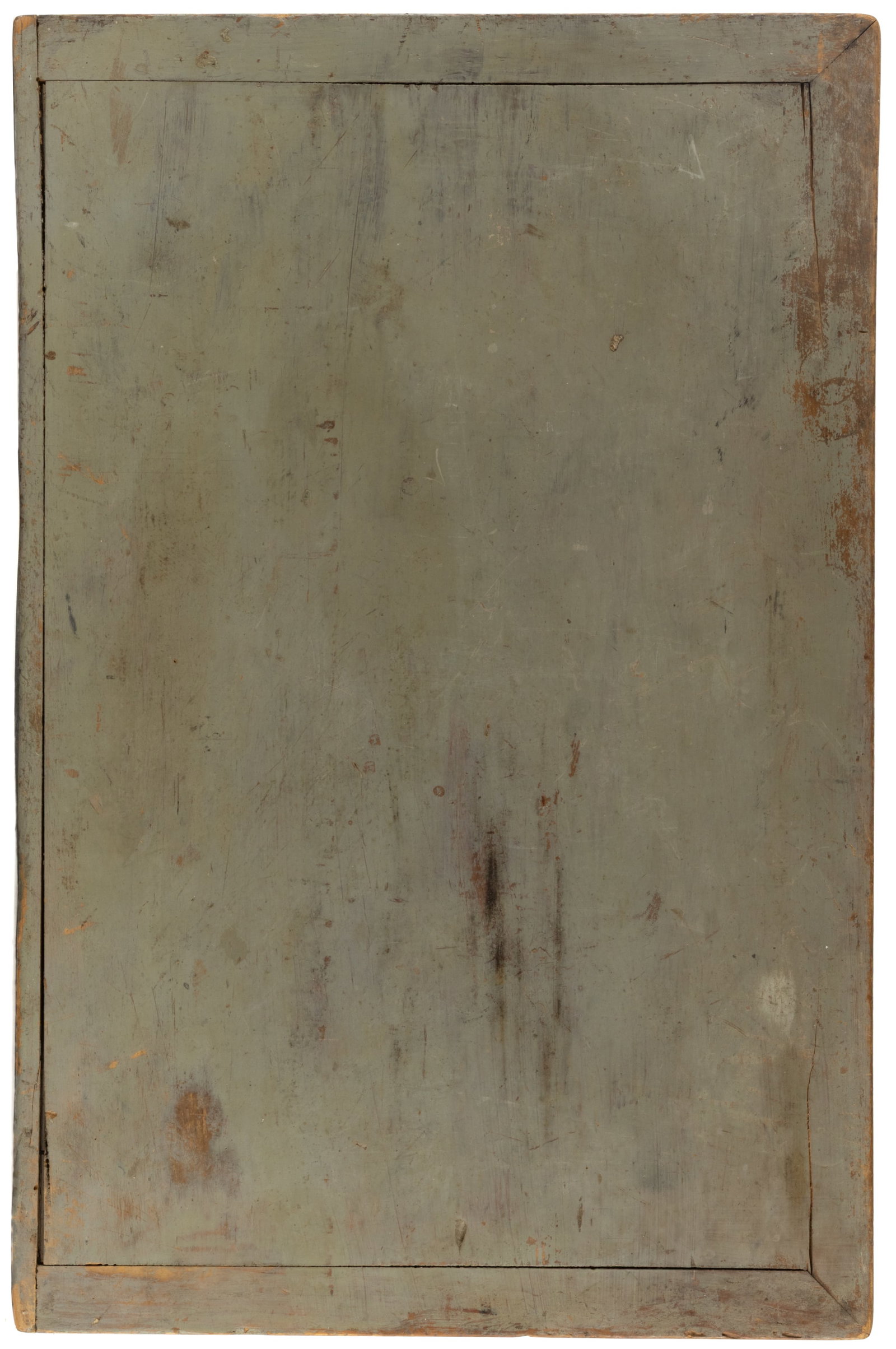 AMERICAN PAINTED TREEN SORTING / CUTTING / BREAD BOARD - 2