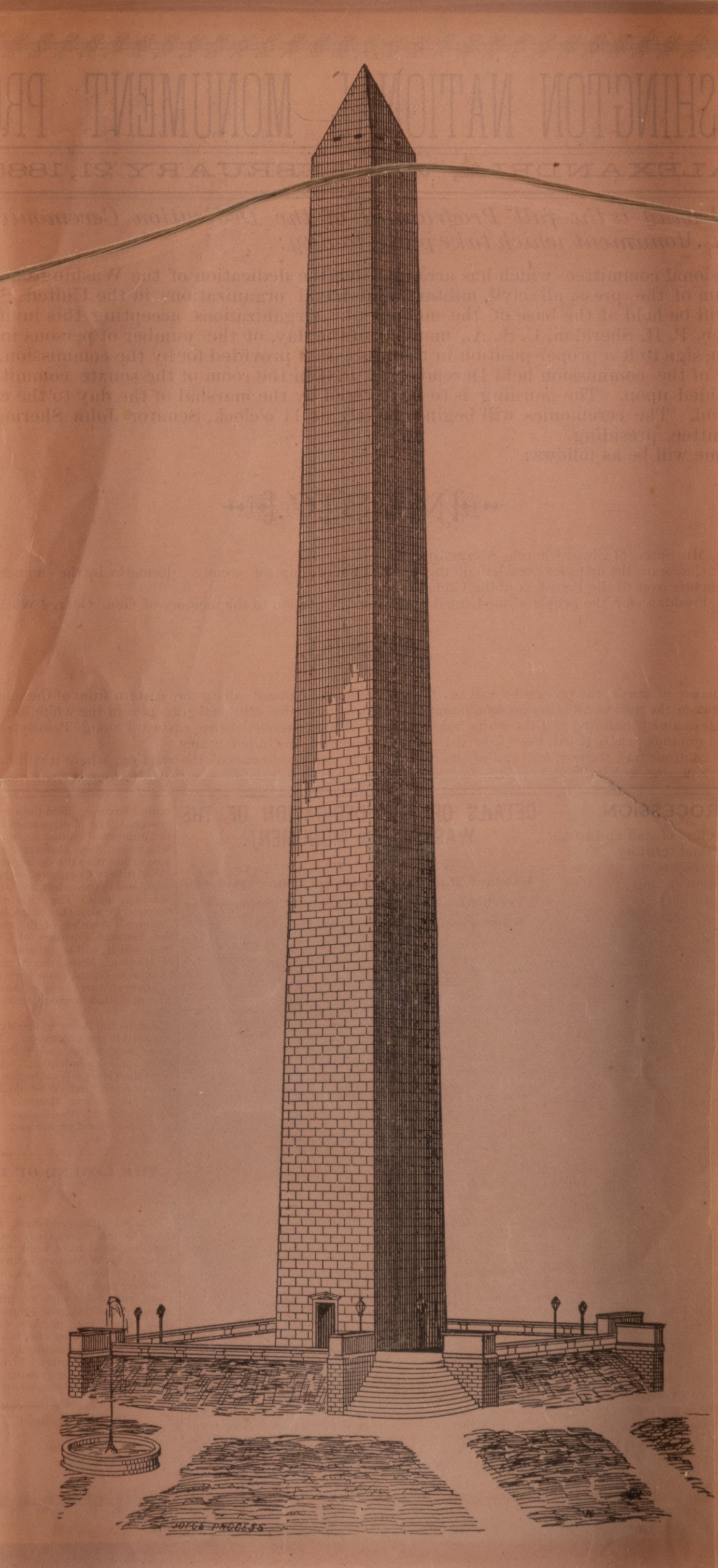RARE WASHINGTON MONUMENT DEDICATION PROGRAM - 4