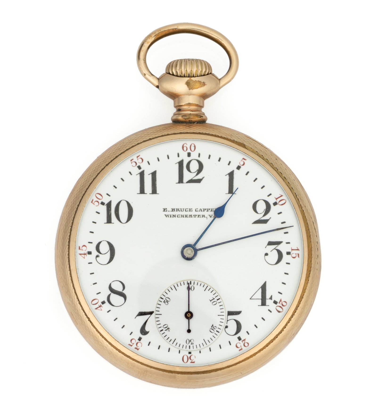 E. BRUCE CAPPER, WINCHESTER, VIRGINIA RETAILED, WALTHAM 23-JEWEL MODEL 1899 POCKET WATCH (1 of 2)