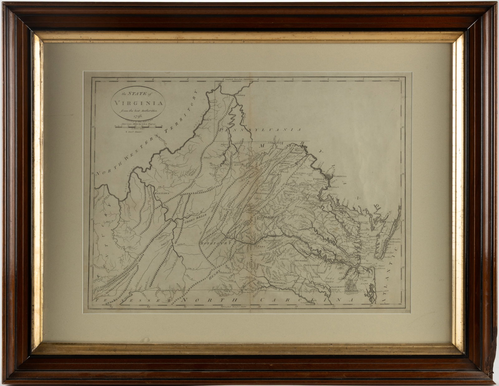 JOHN REID (AMERICAN, FL. C. 1775 - C. 1800) MAP OF VIRGINIA (1 of 3)