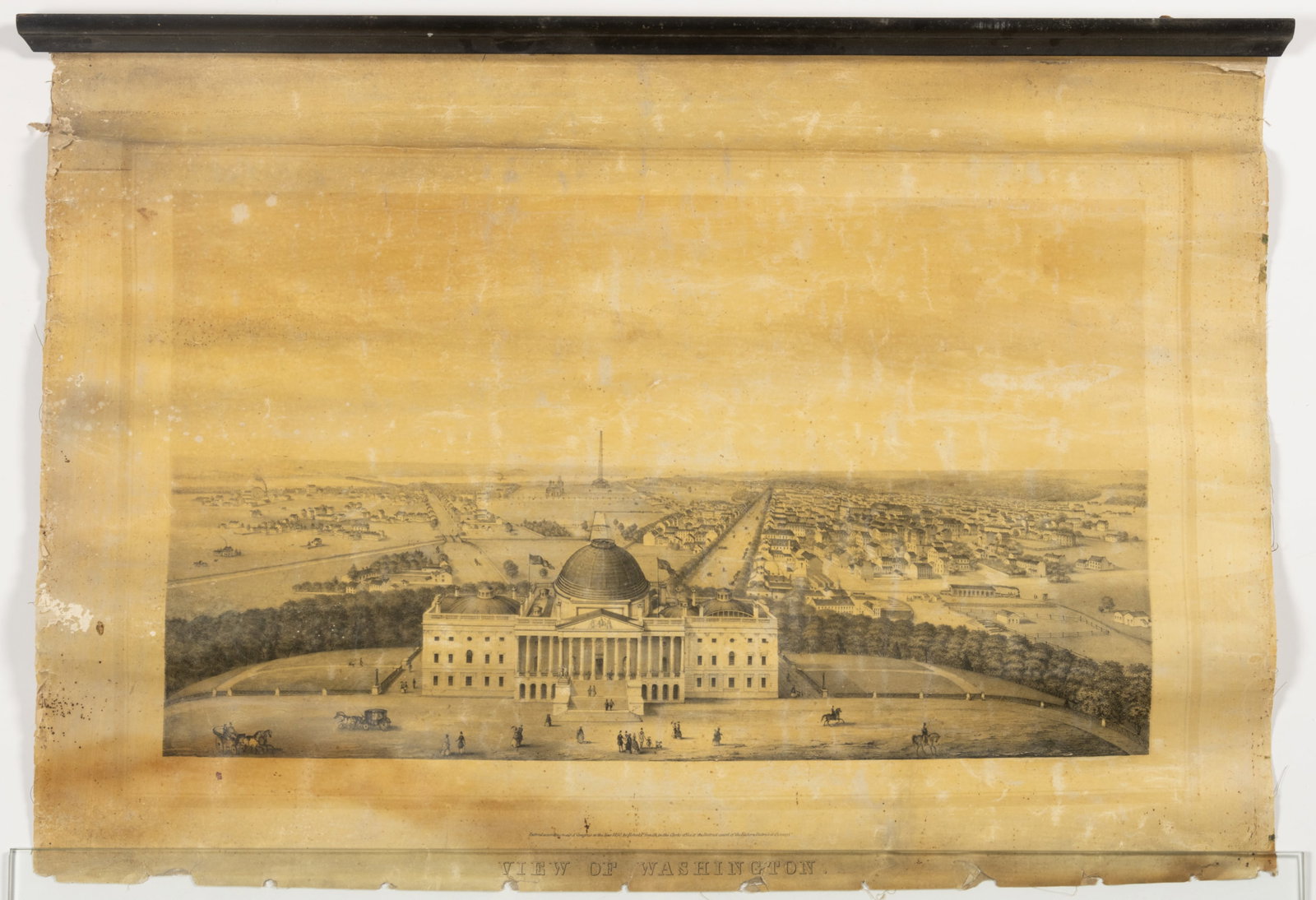 ROBERT PEARSALL SMITH (AMERICAN, 1827-1898) VIEW OF WASHINGTON PRINT (1 of 2)