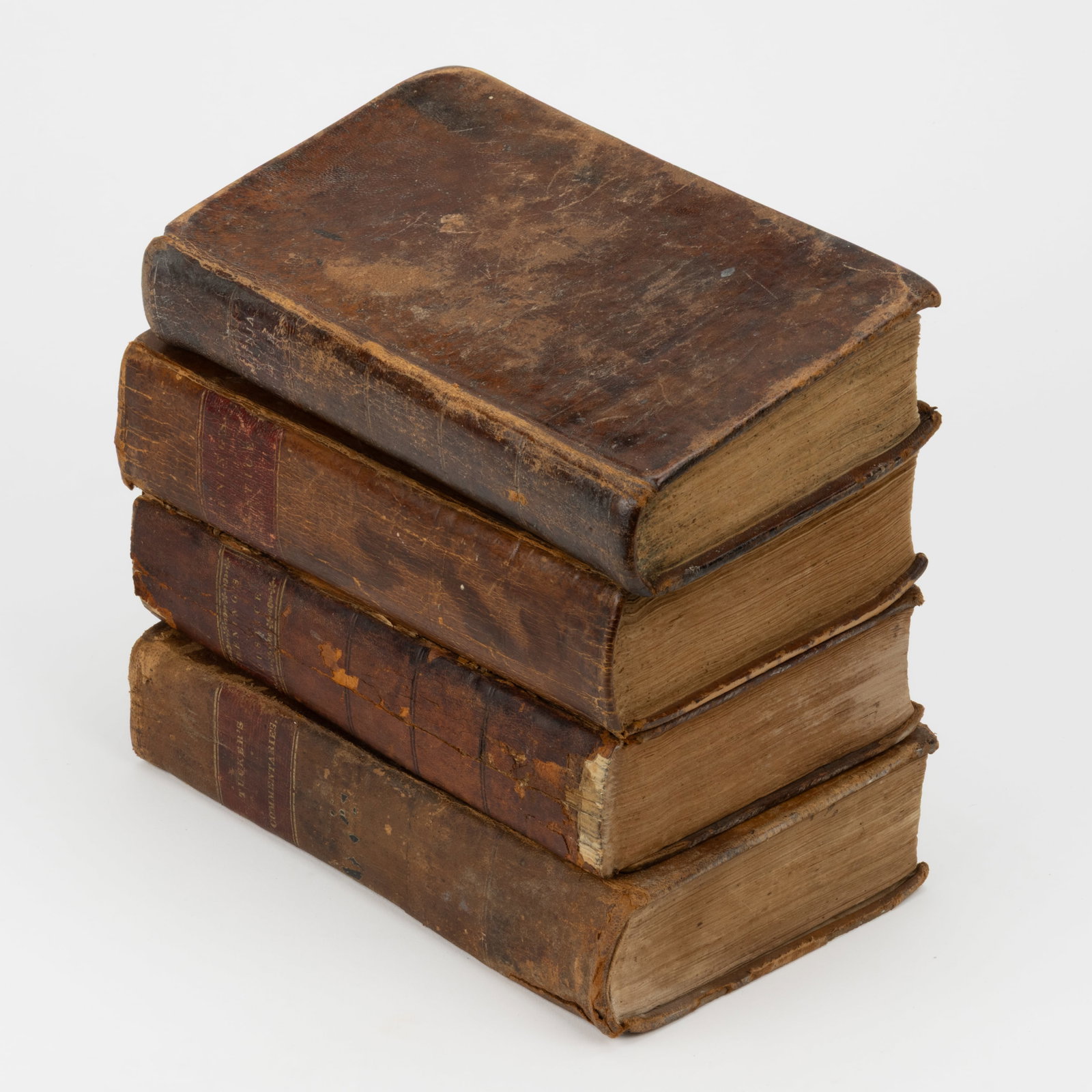 ANTIQUARIAN VIRGINIA LAW VOLUMES, LOT OF FOUR: ANTIQUARIAN VIRGINIA LAW VOLUMES, LOT OF FOUR, comprising Henning, The New Virginia Justice, ...in three different Richmond editions dated 1799, 1810, and 1825; and Tucker, Commentaries on t