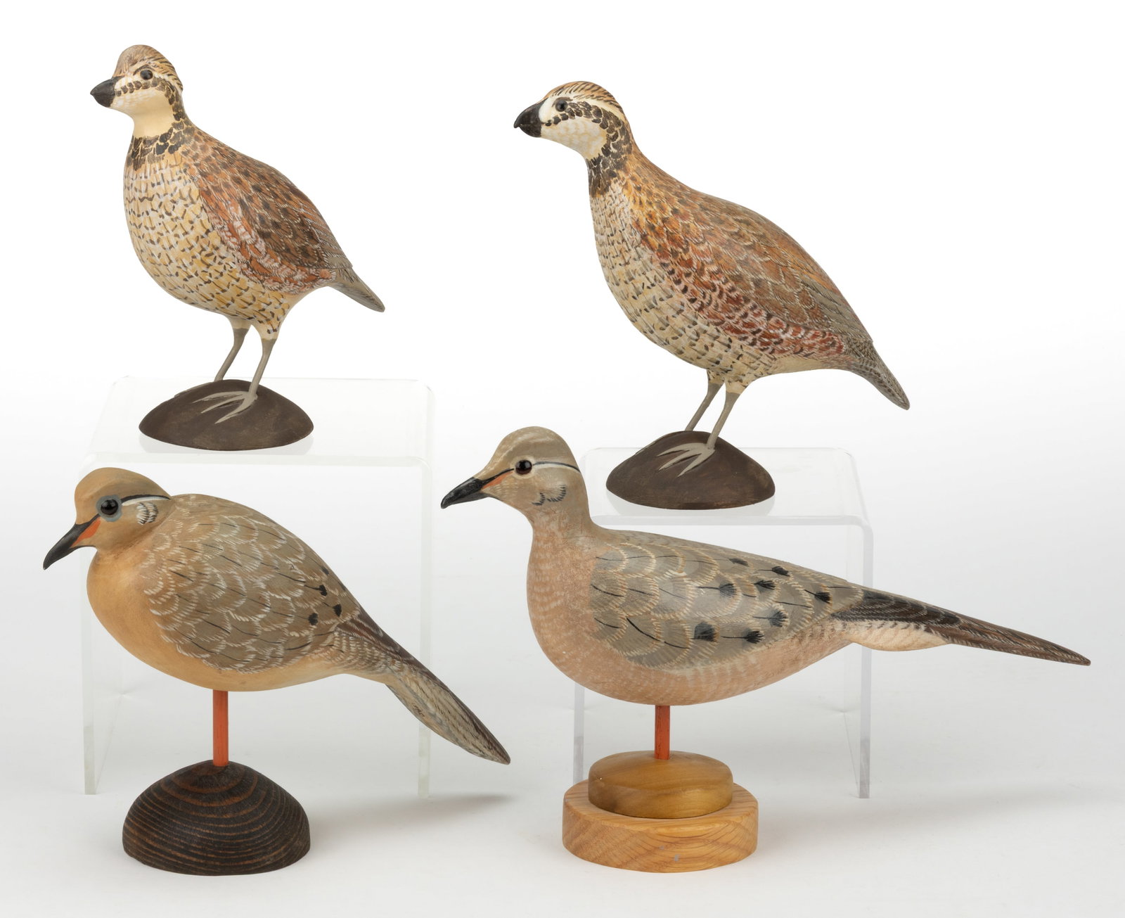 STOR JOHANN (20TH CENTURY) WILDLIFE CARVINGS, LOT OF FOUR (1 of 2)