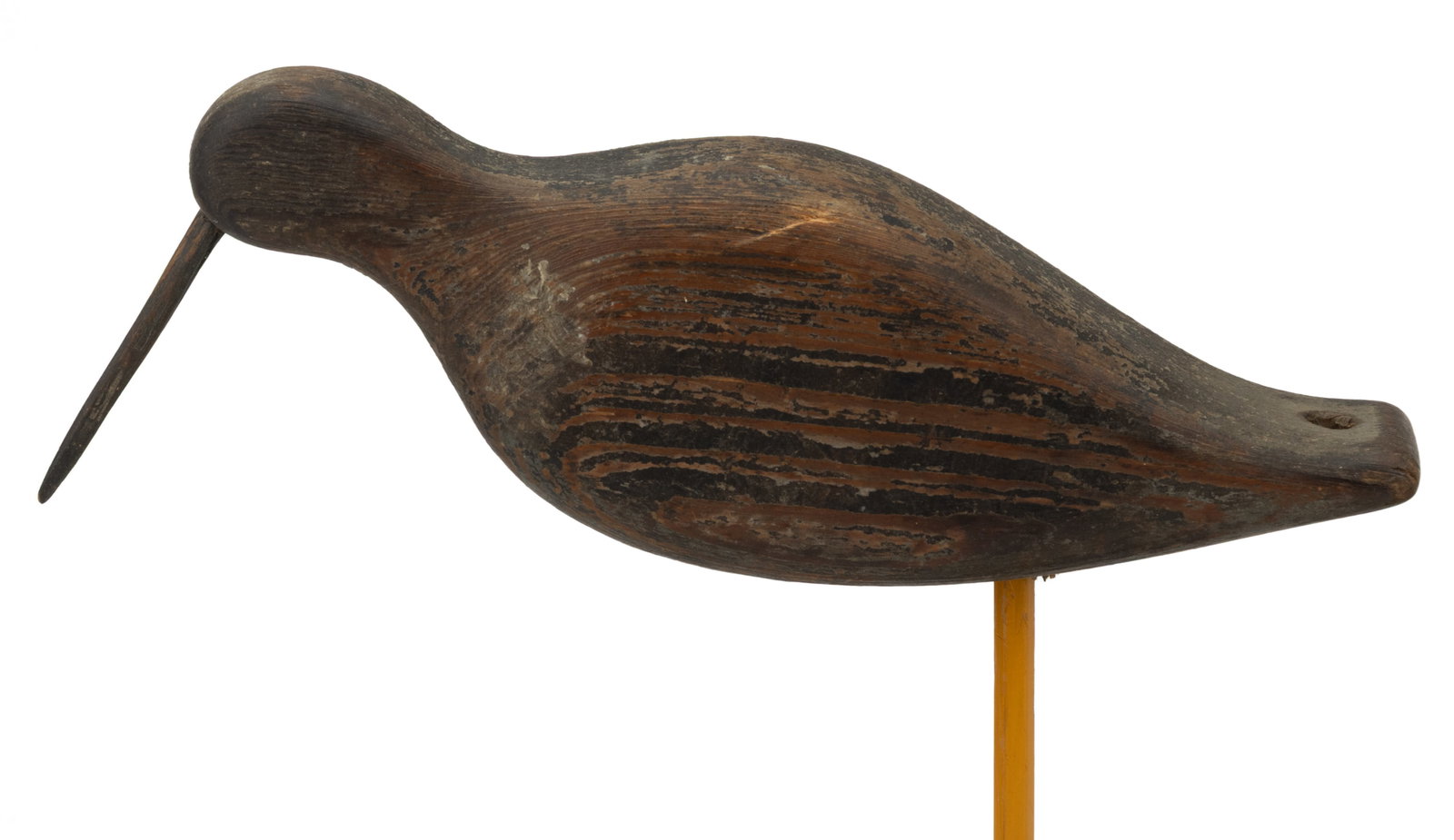 VIRGINIA / NORTH CAROLINA FOLK ART CARVED AND PAINTED SHOREBIRD DECOY (1 of 5)
