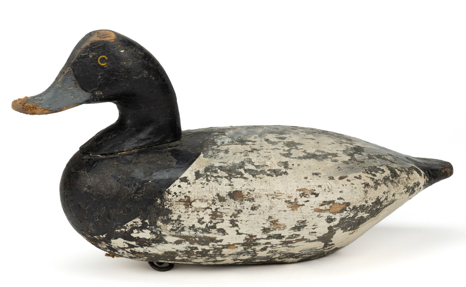 JOHN "DADDY" HOLLY (HAVRE DE GRACE, MARYLAND, 1818-1892), ATTRIBUTED, CARVED AND PAINTED BLUEBILL (1 of 8)
