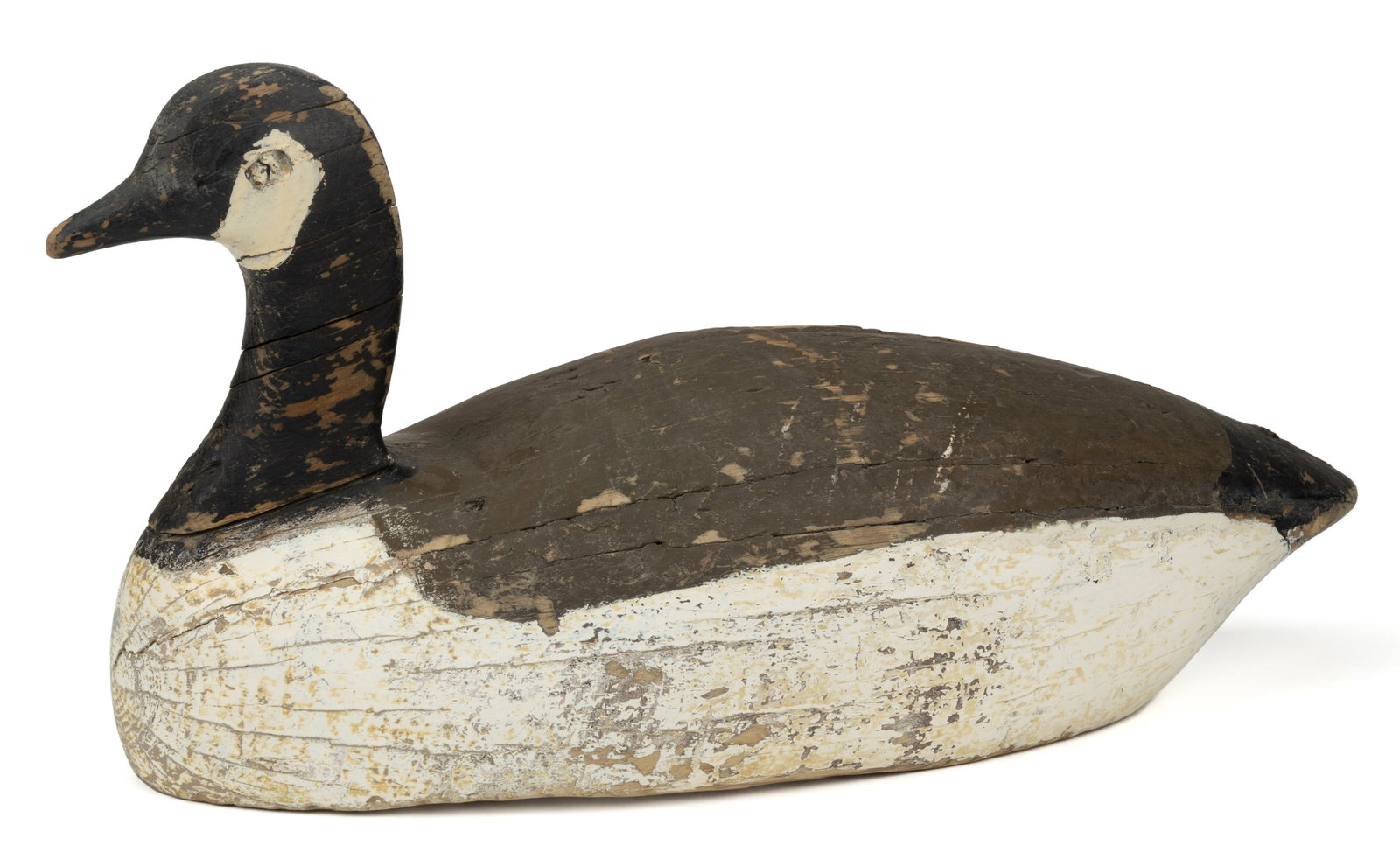 VIRGINIA / NORTH CAROLINA FOLK ART CARVED AND PAINTED CANADA GOOSE DECOY (1 of 6)