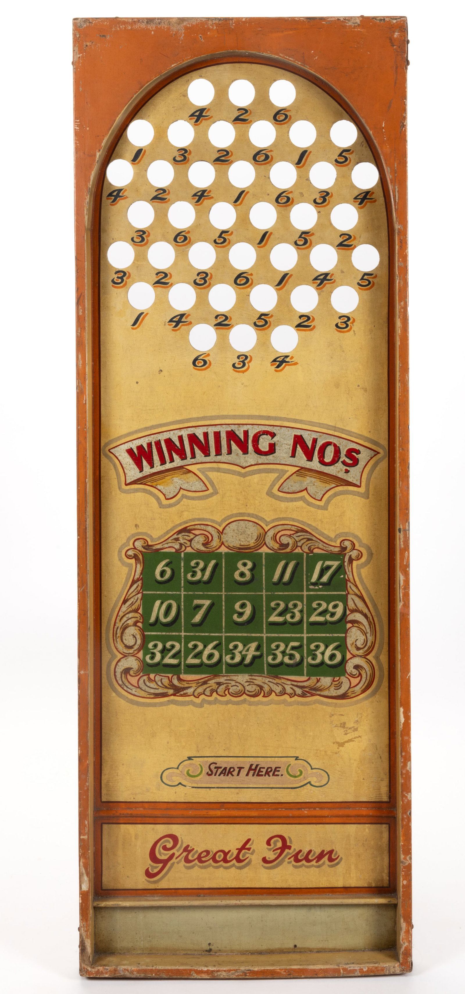 AMERICAN FOLK ART PAINTED WOODEN CARNIVAL / CIRCUS GAME TARGET (1 of 3)