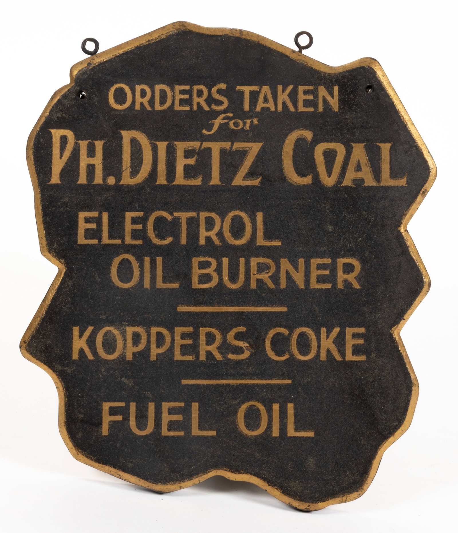 AMERICAN FOLK ART WOODEN TRADE SIGN (1 of 2)